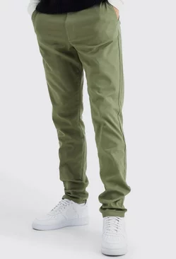 Khaki Tall Fixed Waist Slim Chino Pants