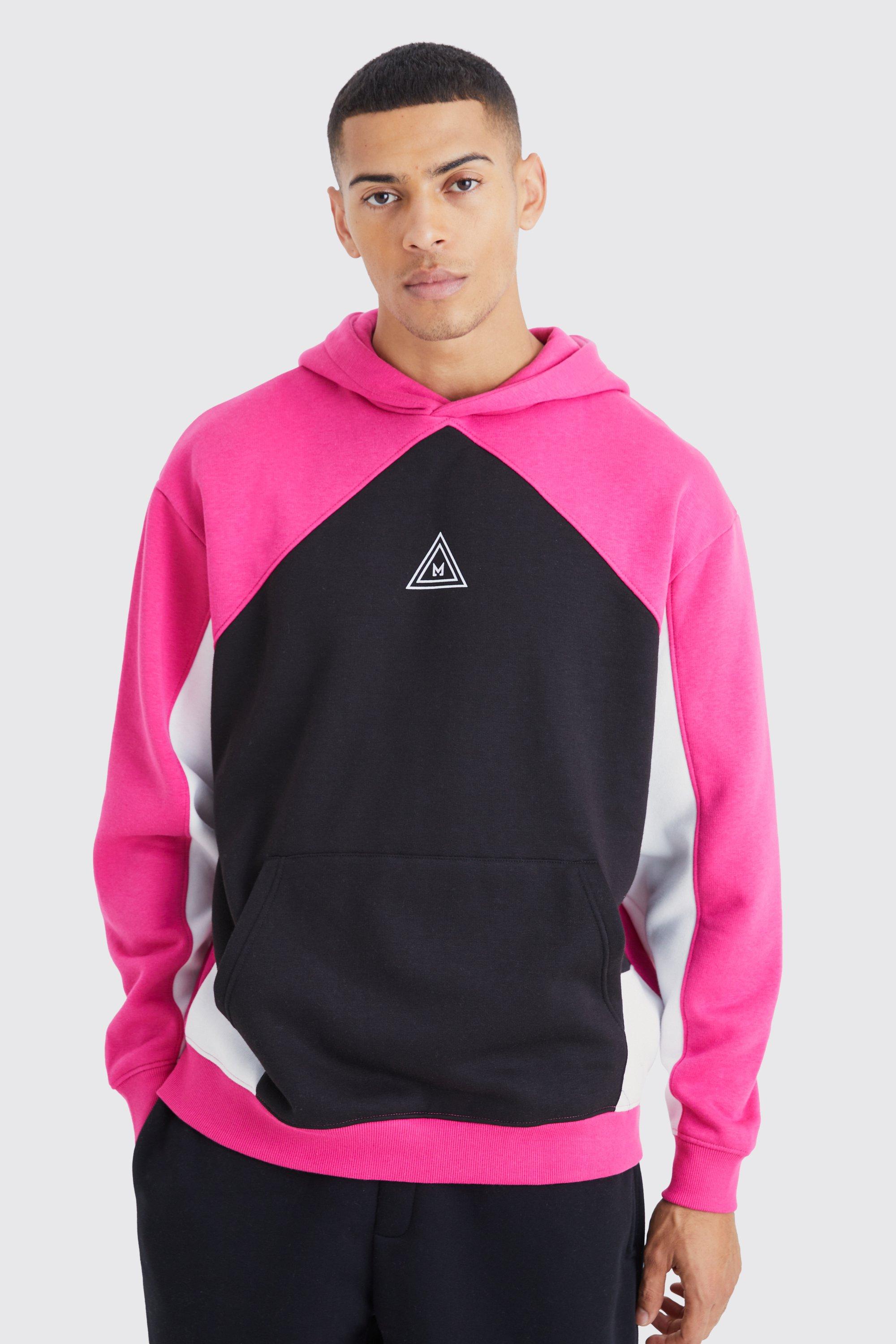 Boohooman discount pink hoodie