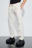 Stone Relaxed Fit Trouser With Double Belt Detail