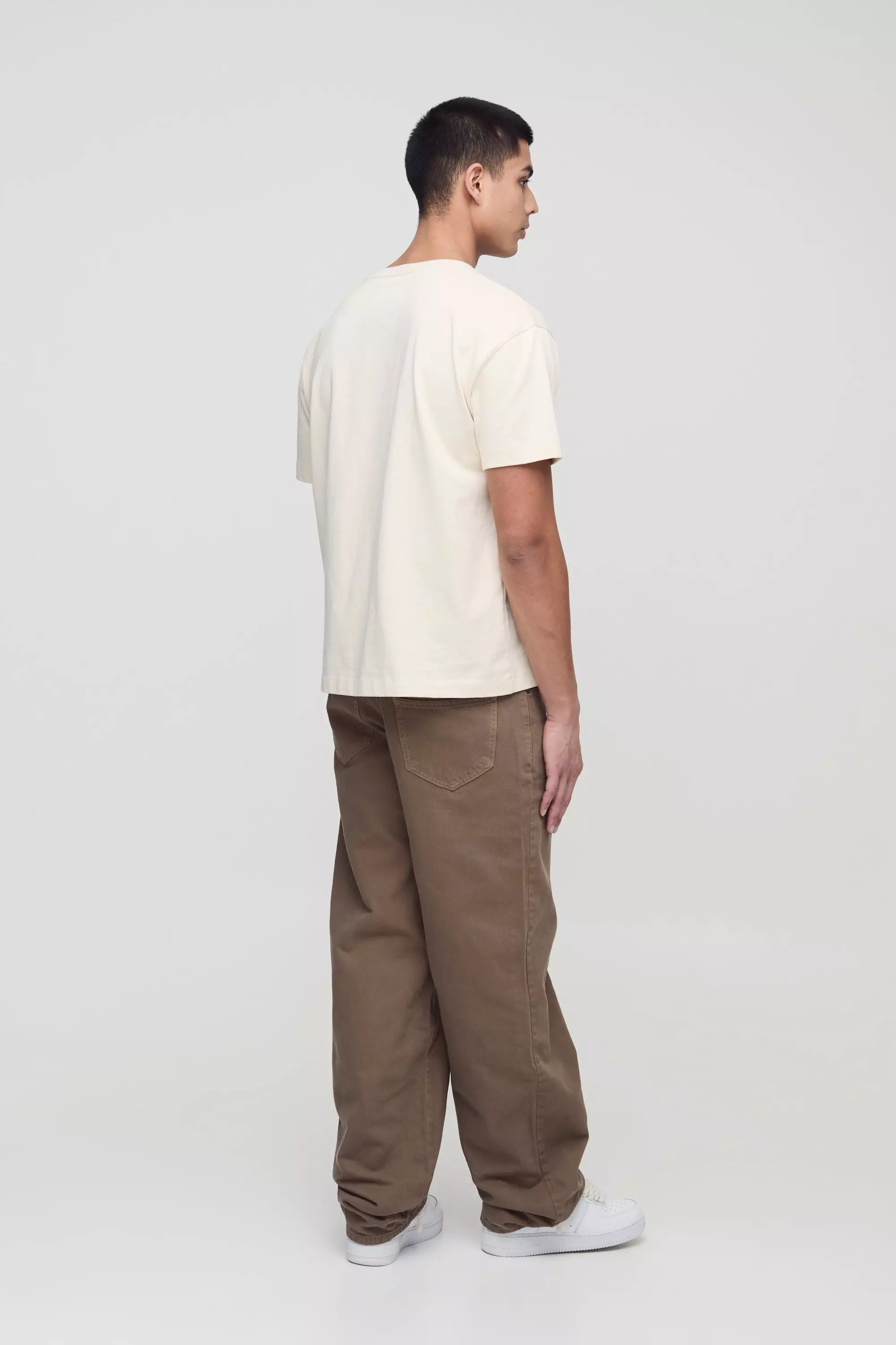 Stone Tall Baggy Rigid Boxer Waistband Jeans alternative image