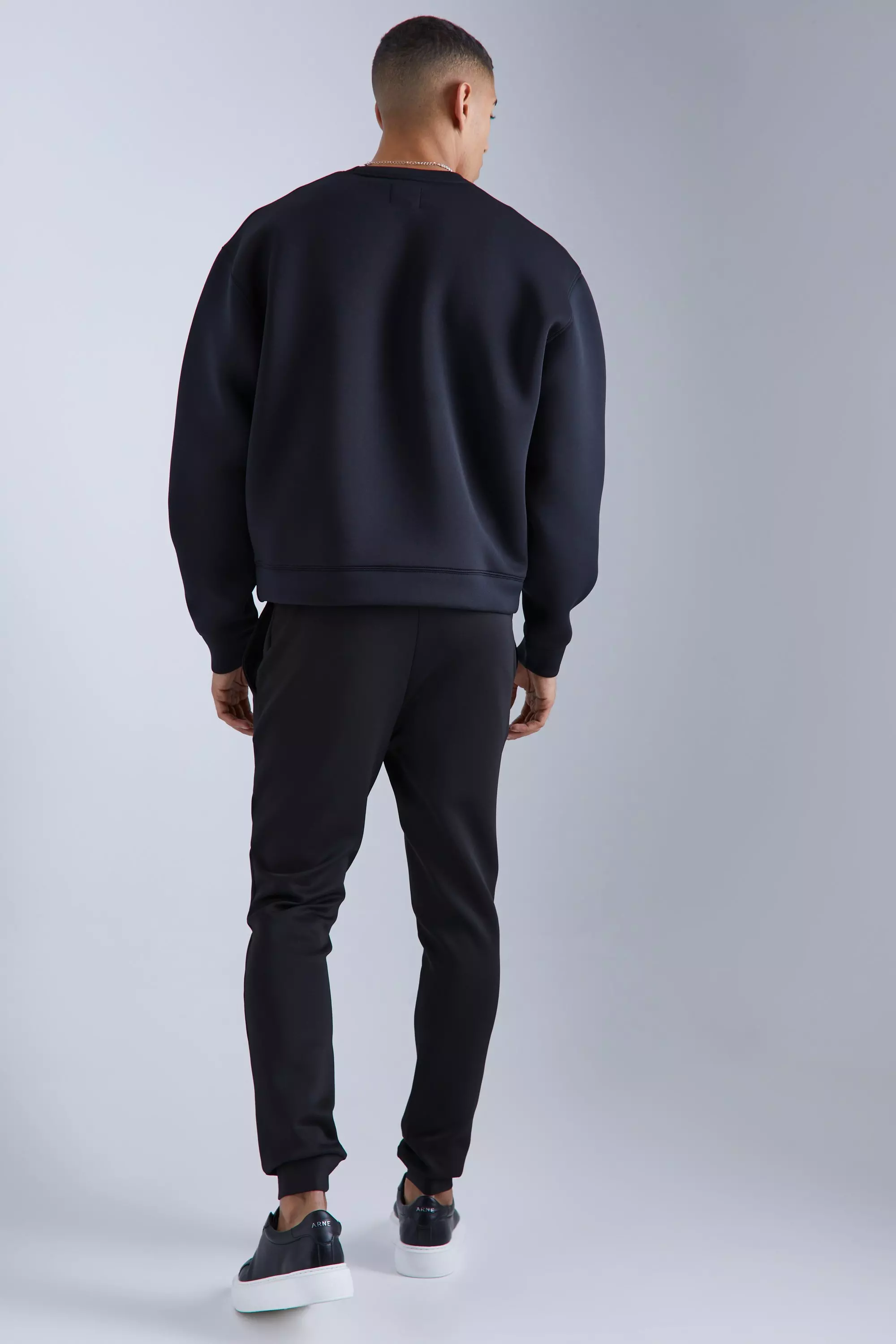 Kastiges Oversize Scuba-Sweatshirt, Black alternatives Bild
