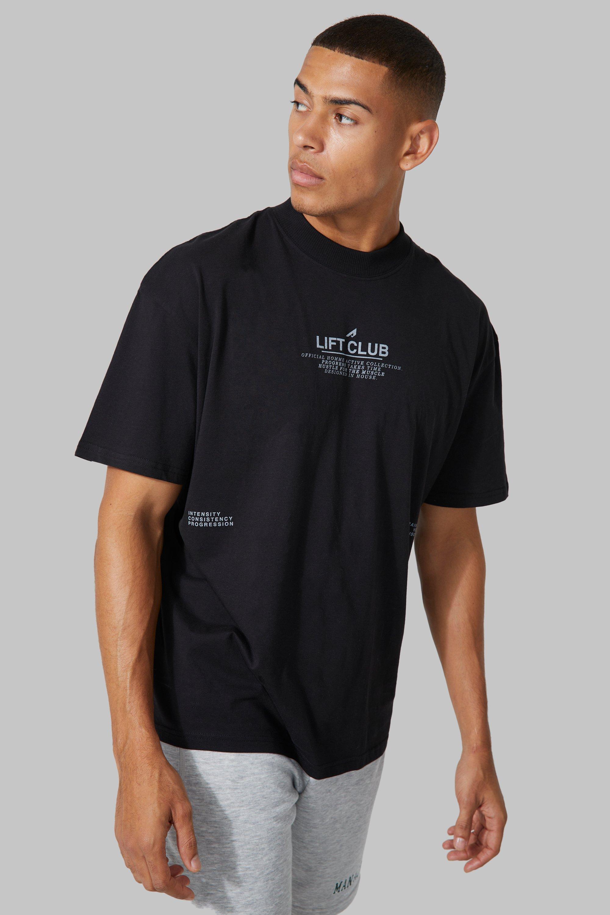 Lifting Club Acid Wash Oversized T-Shirt