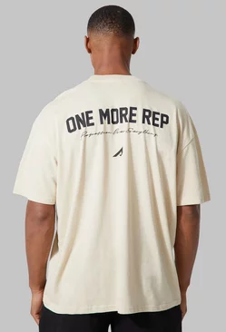 Active Oversized One More Rep T-shirt Sand