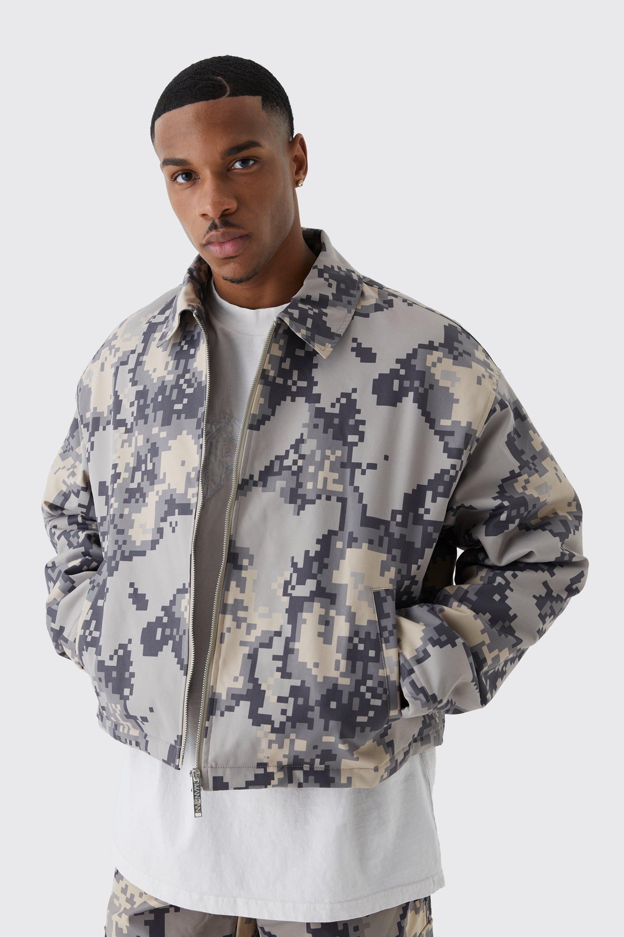 Camouflage hot sale harrington jacket