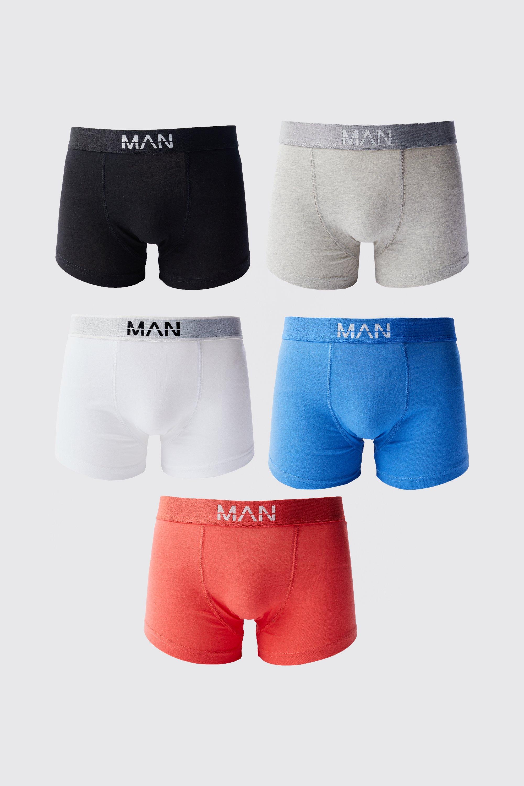 5 Pack Man Mixed Colour Trunks | boohooMAN USA