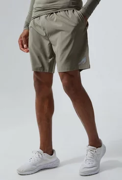 Khaki Active 7 Inch Fast Dry Shorts