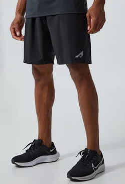 Black Active 7 Inch Fast Dry Shorts