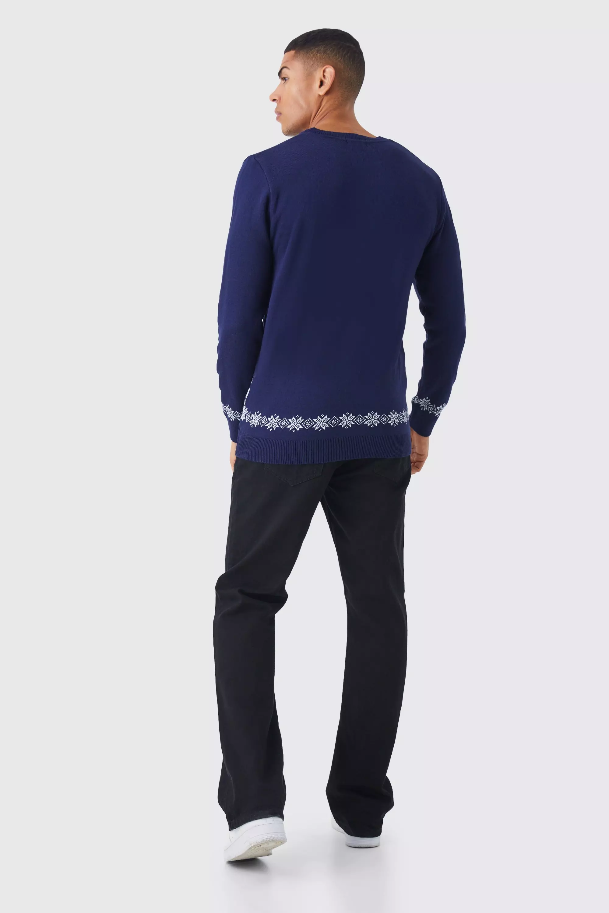 Pull de Noël à slogan Xmas Ting, Navy autre image