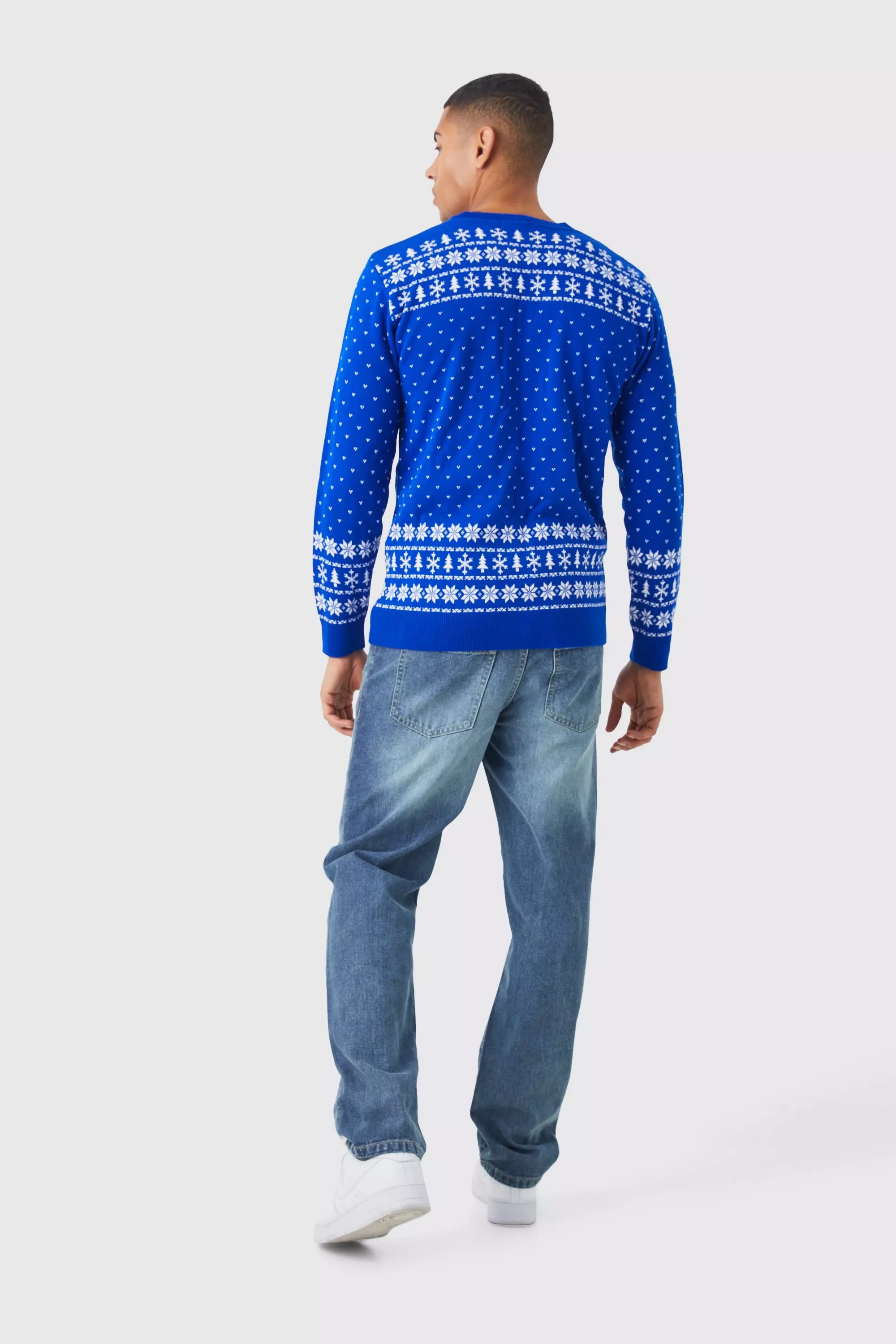 Pullover mit Driving Home For Xmas Print, Cobalt alternatives Bild