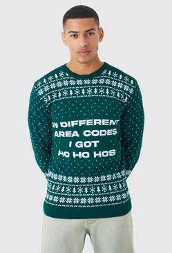 I Got Ho Ho Hos Christmas Sweater Green