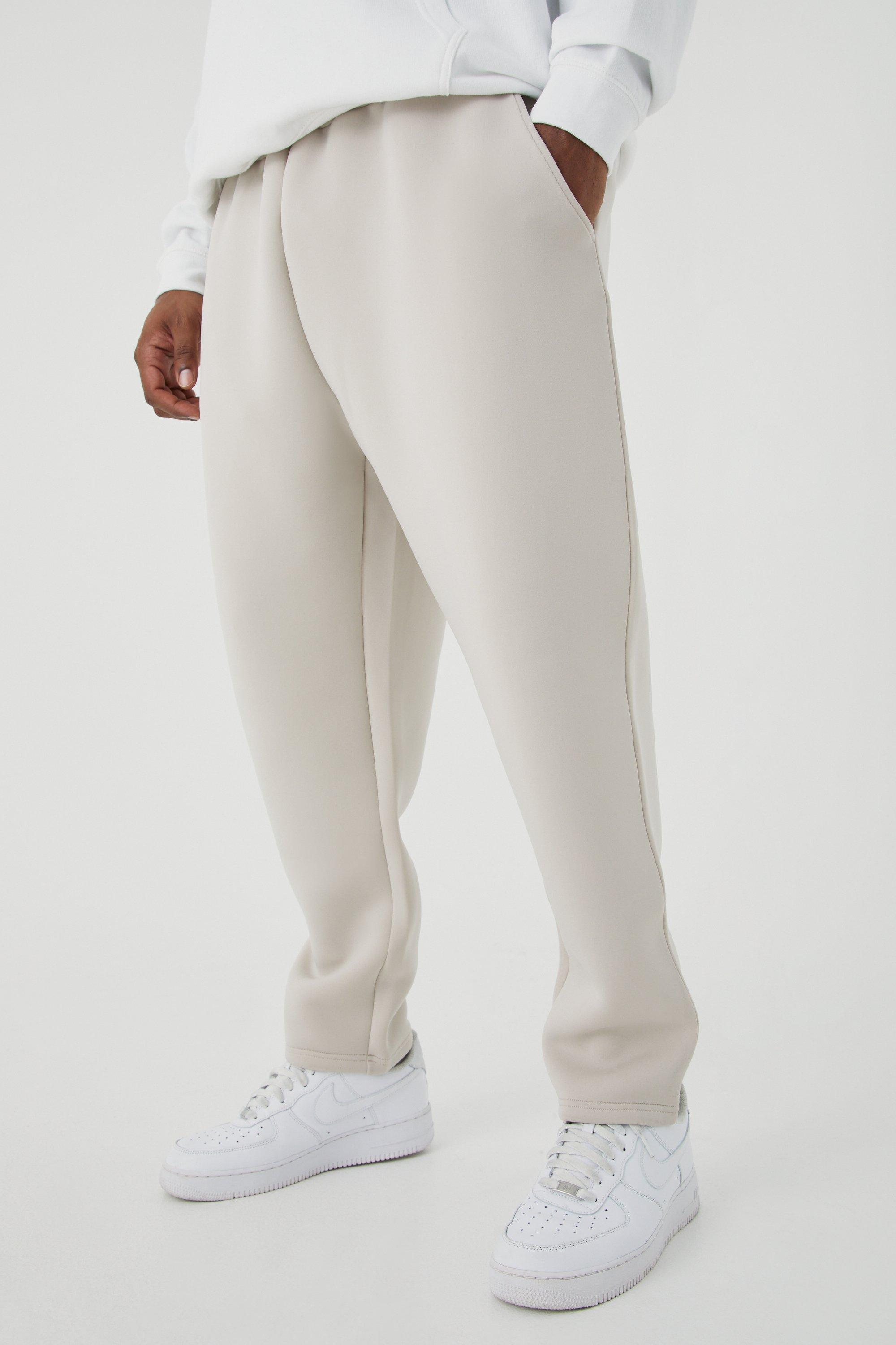 Plus Slim Tapered Cropped Bonded Scuba Sweatpants