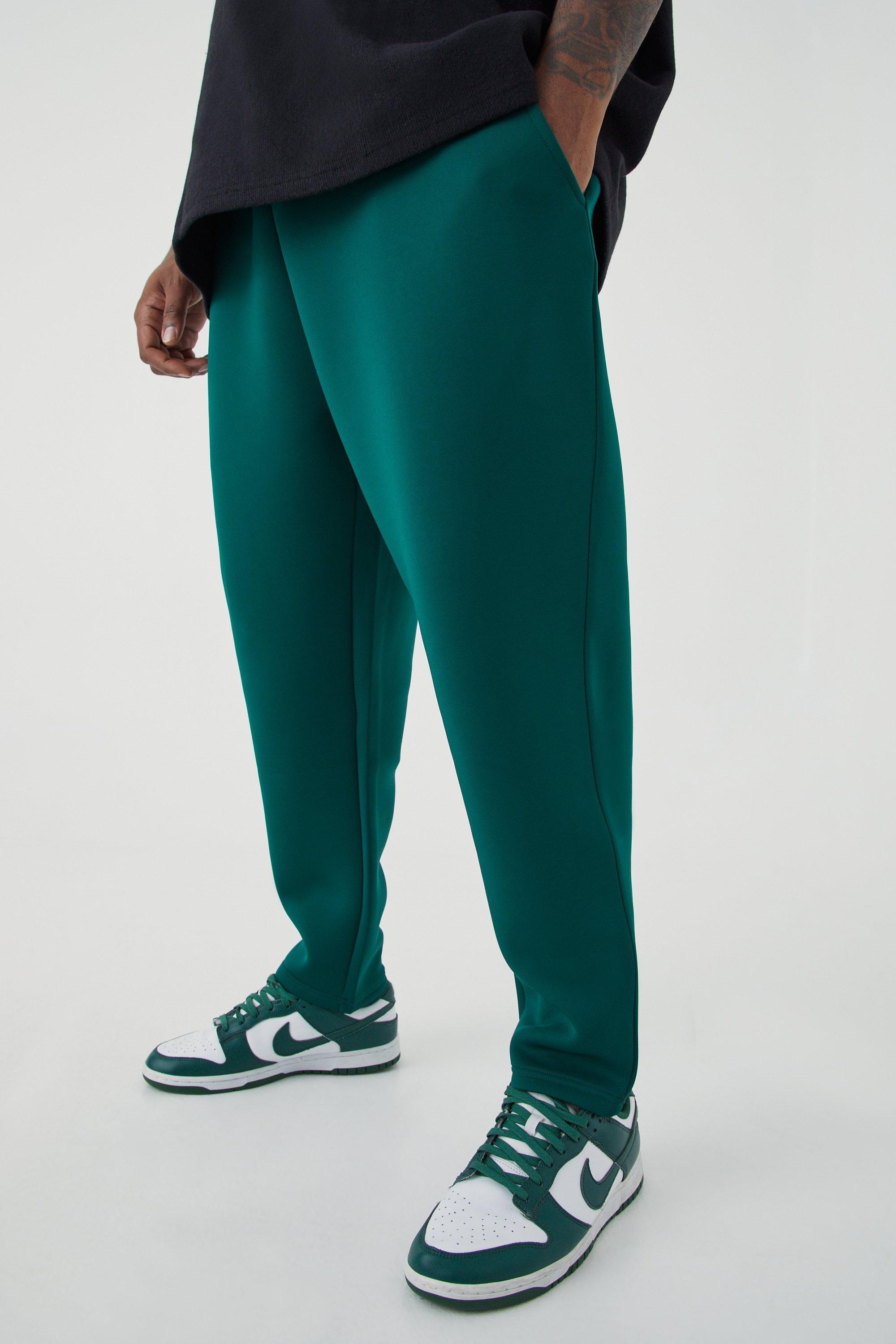 Slim Tapered Cropped Bonded Scuba Sweatpants