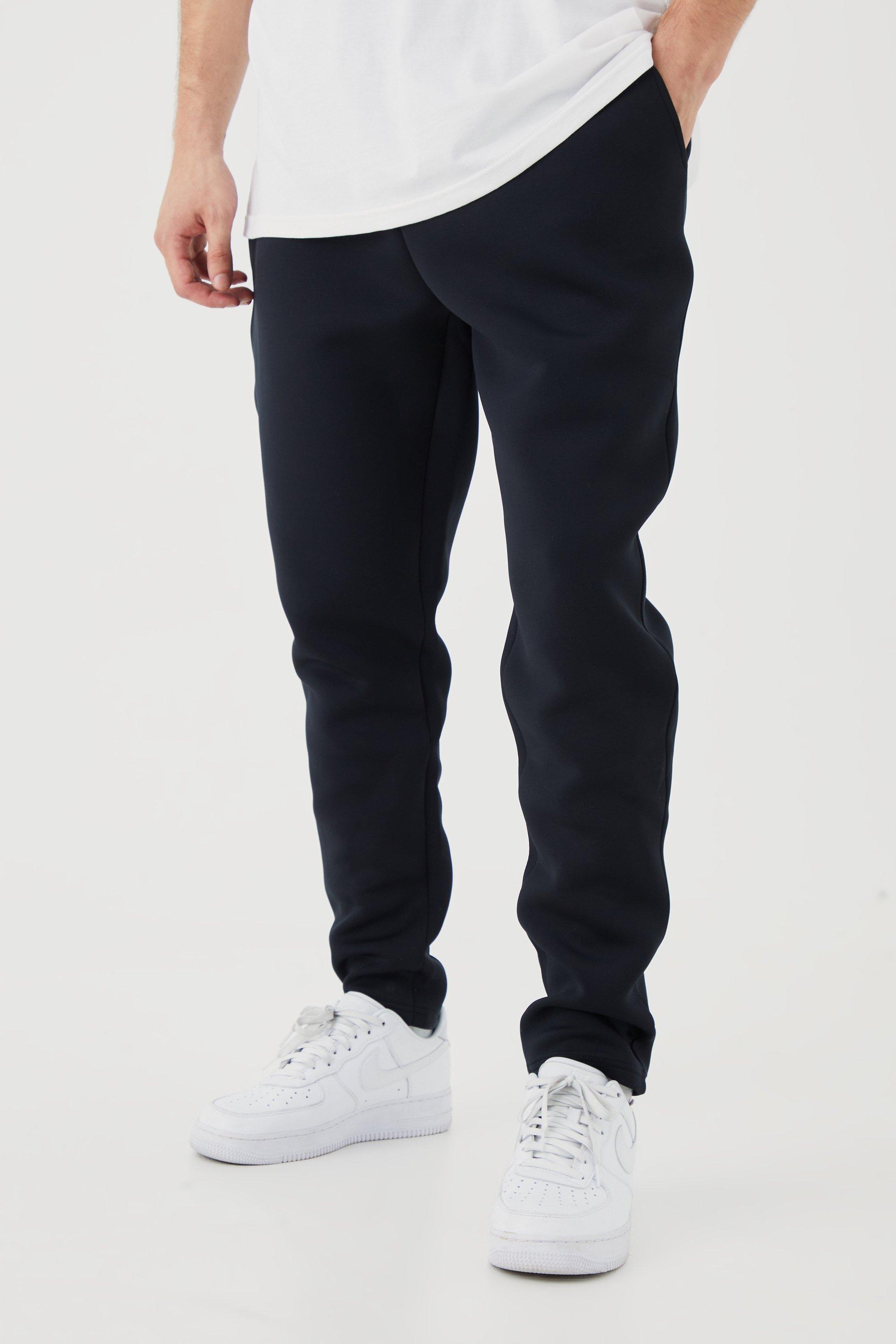 Slim Stacked Flare Jogger With Gusset Panel