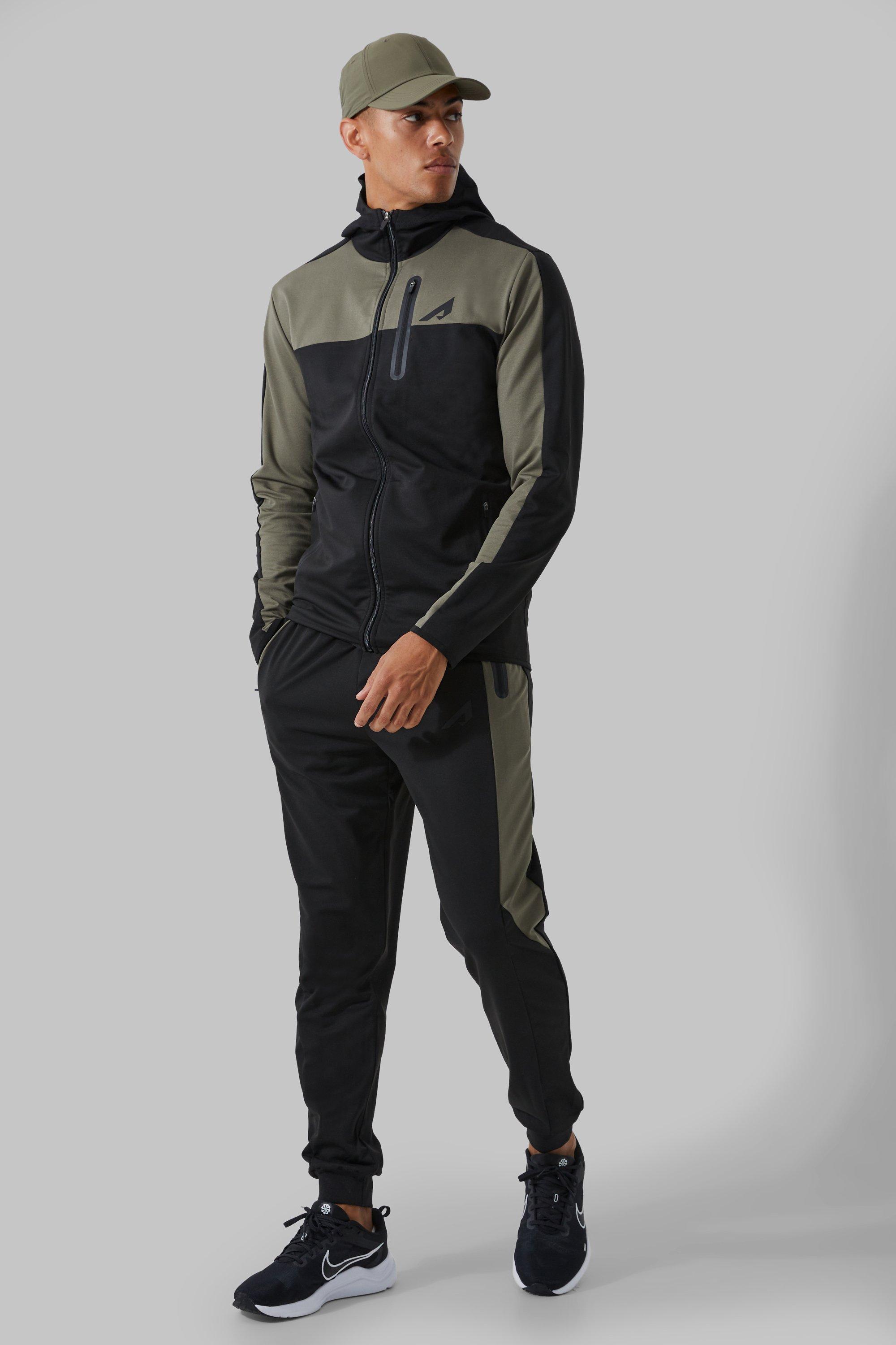 Colour Block Fleece Tracksuit