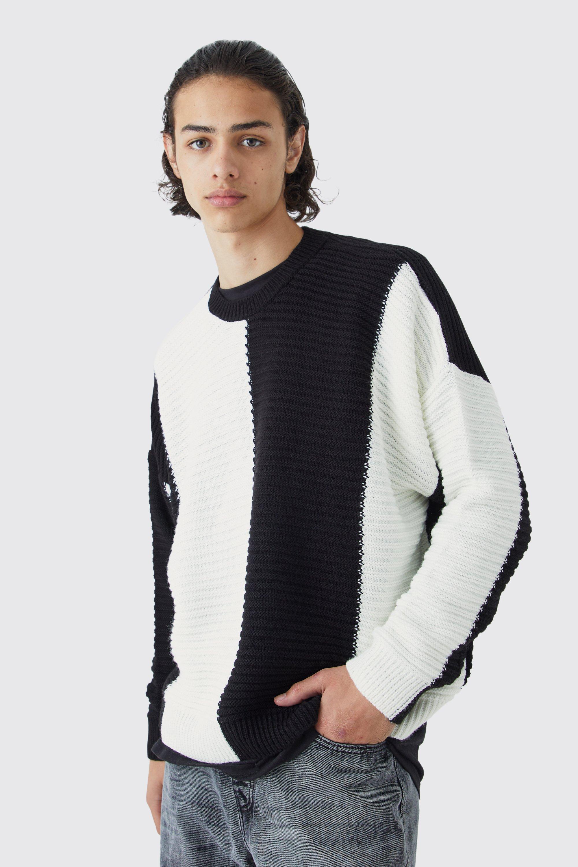 Boohooman white outlet jumper