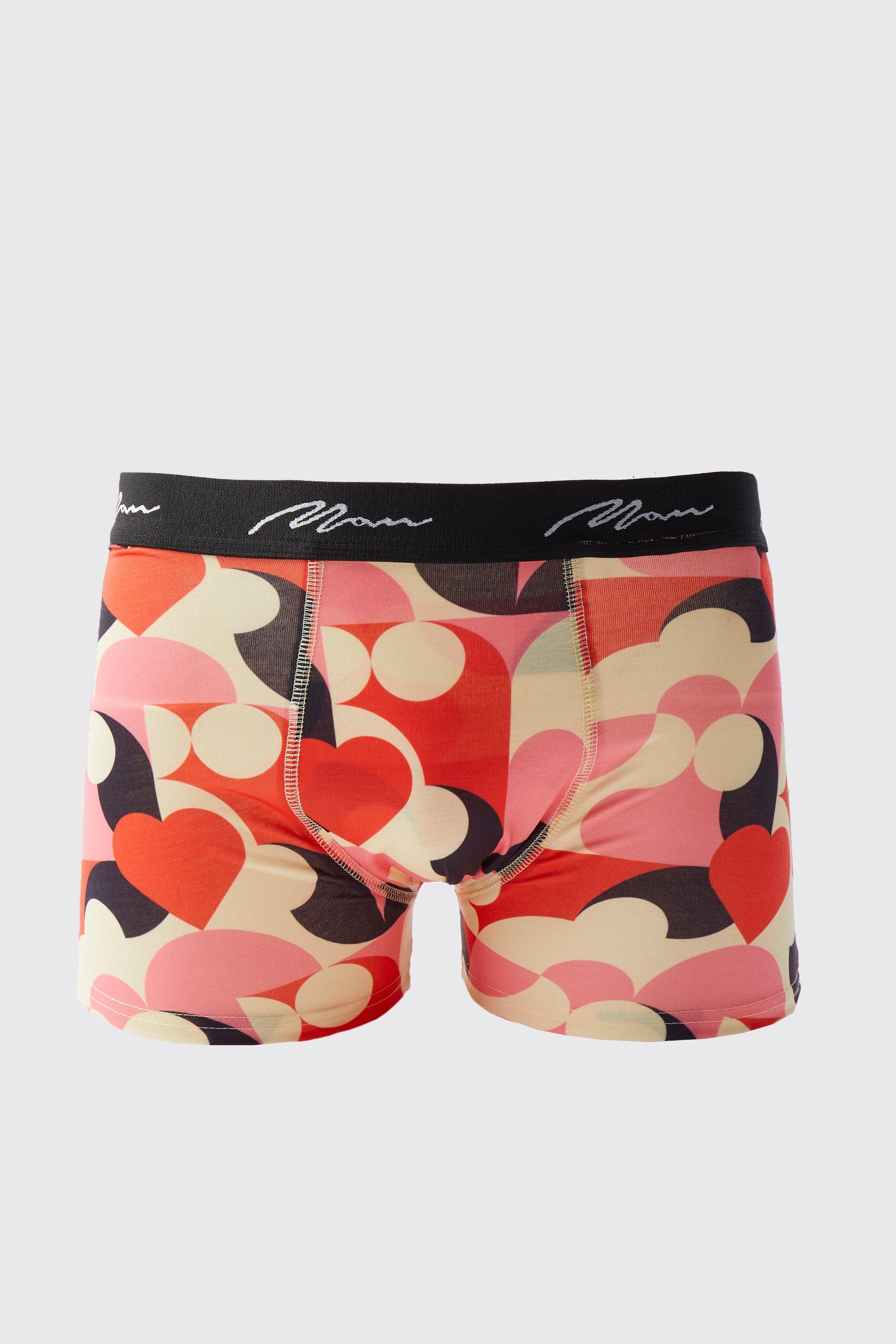 Heart Print Boxers