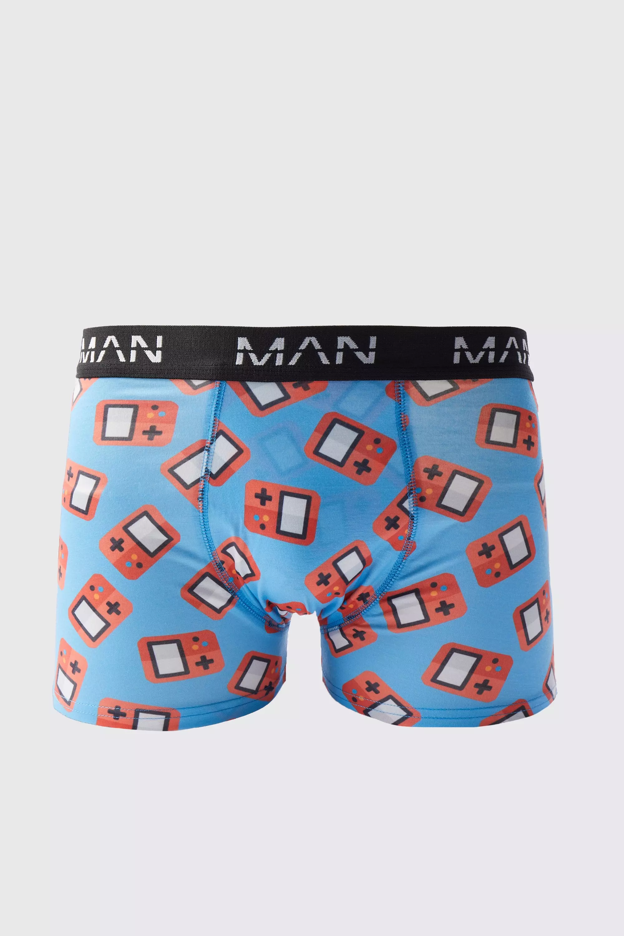 Game Controller Print Boxers Blue