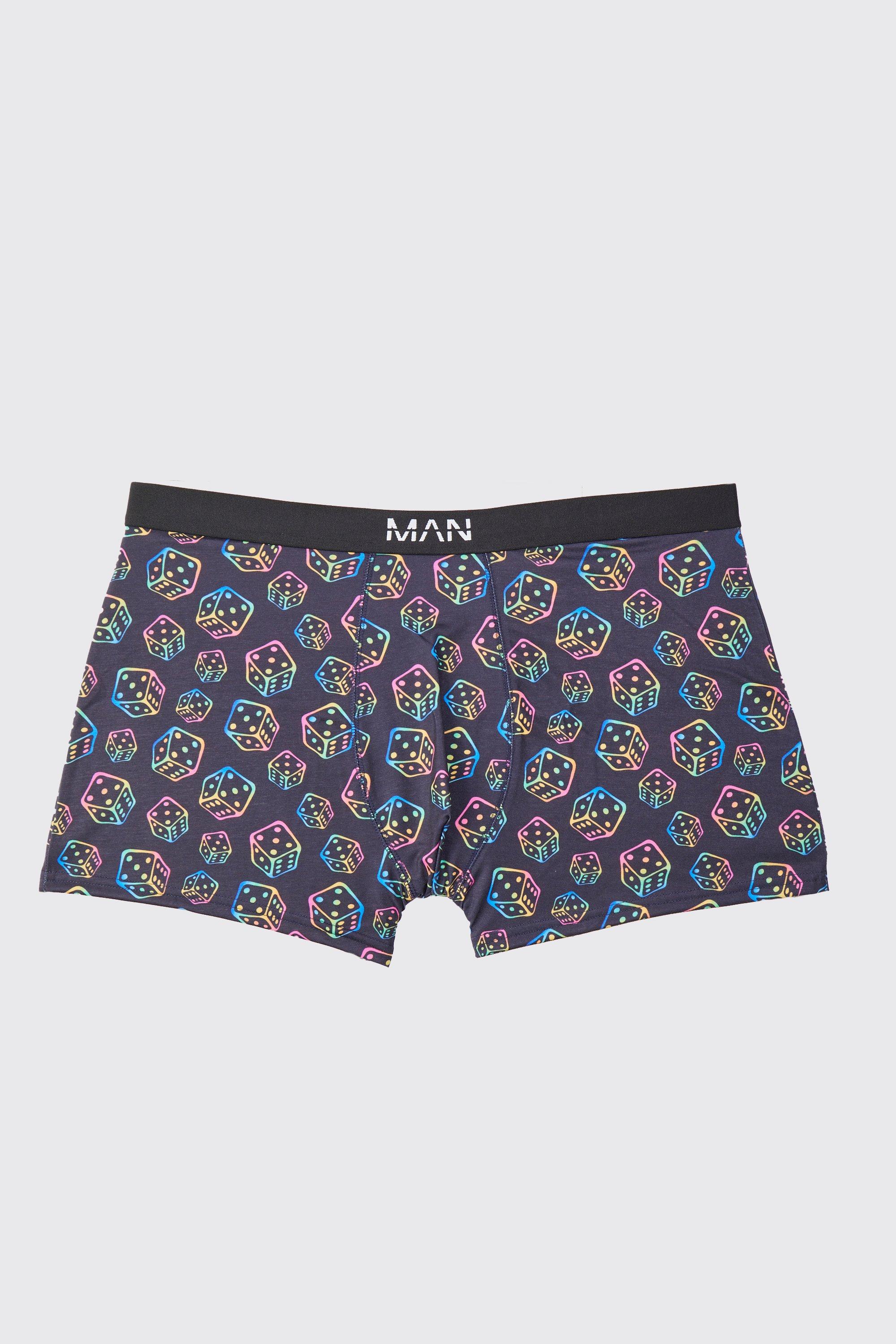 Dice Card Print Boxers