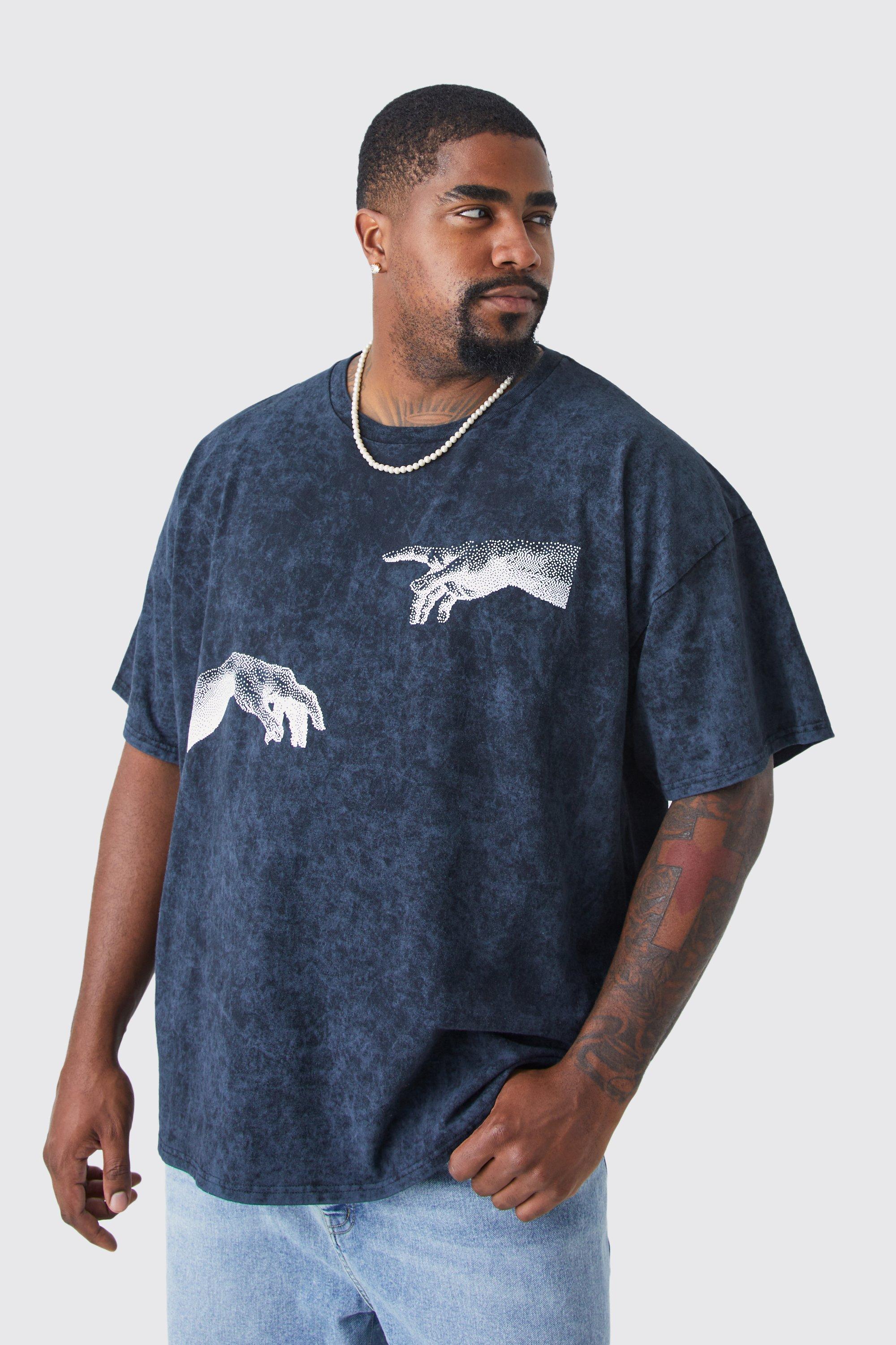 Buy Men Blue Graphic Print Crew Neck T-shirt Online - 746272