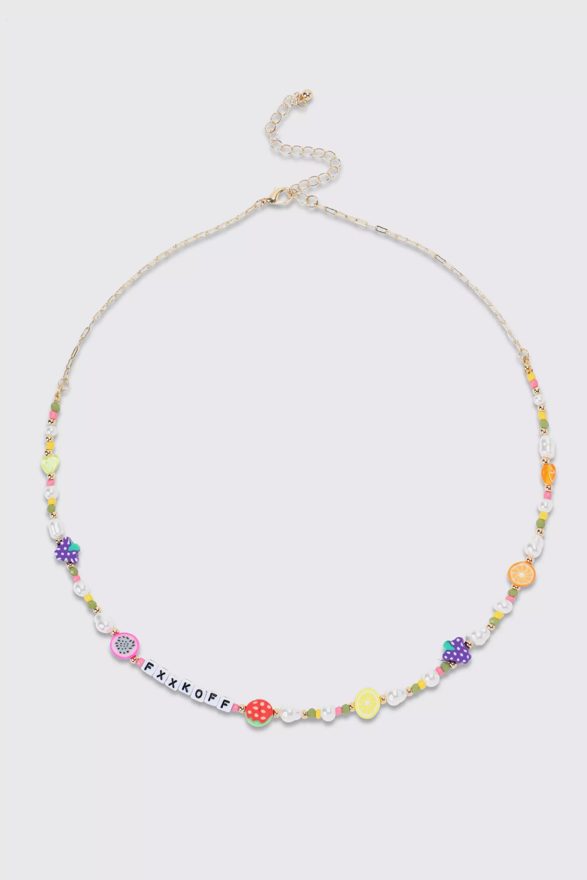 Beaded Necklace Multi