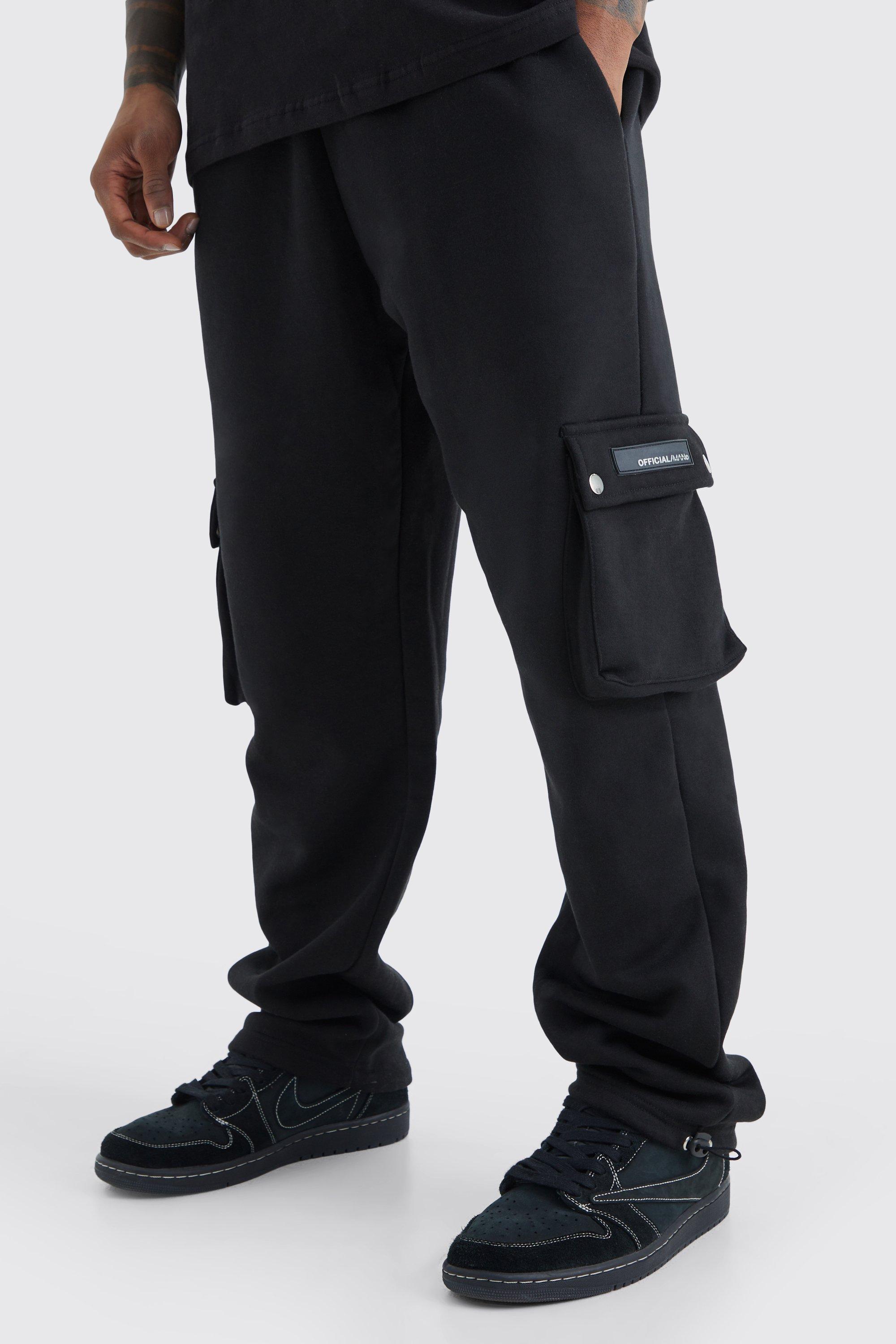 Slim Stacked Flare Sweatpants With Gusset Panel