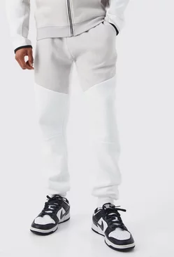 Colour Block tech Sweatpants White