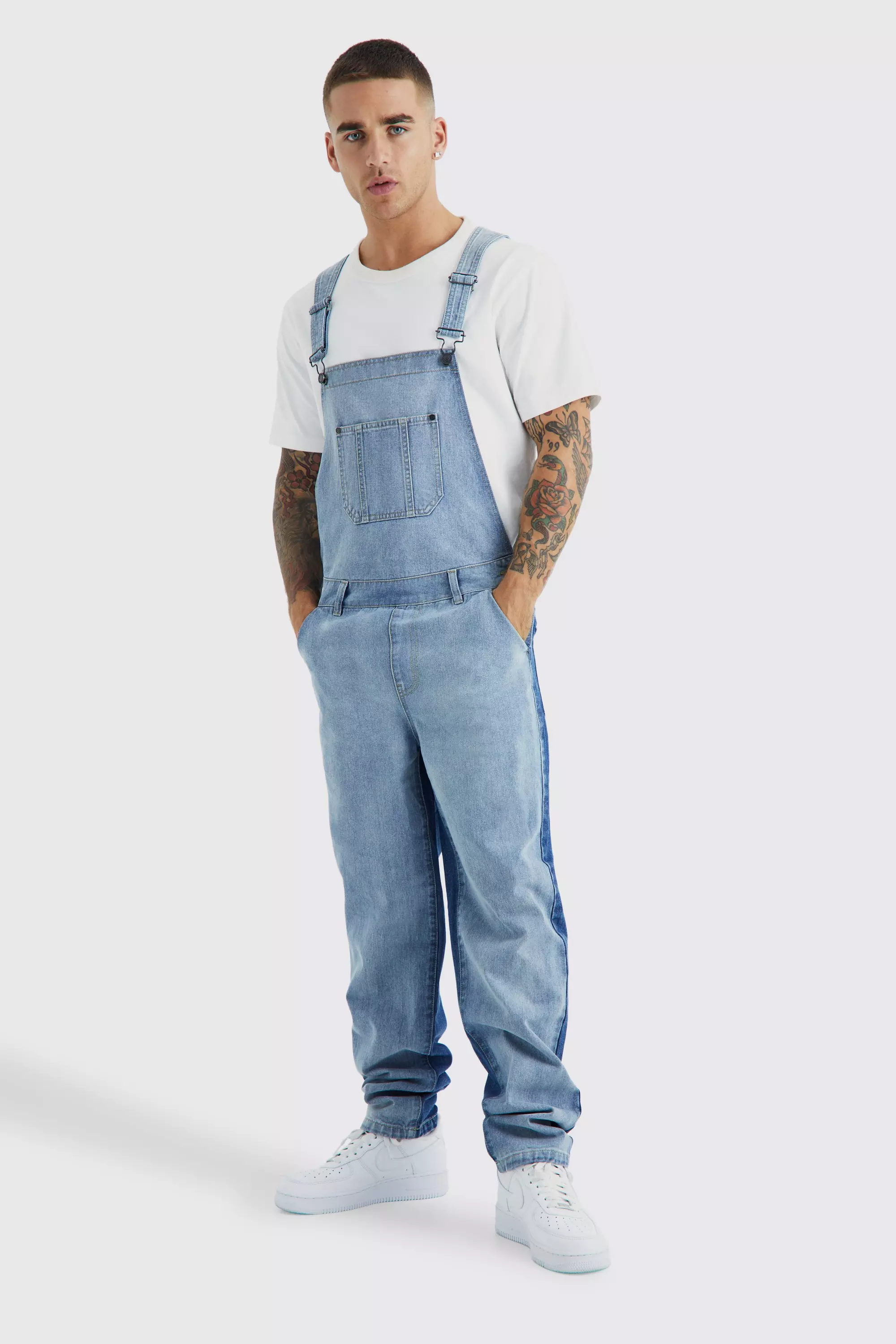 Blue Relaxed Colour Contrast Overalls