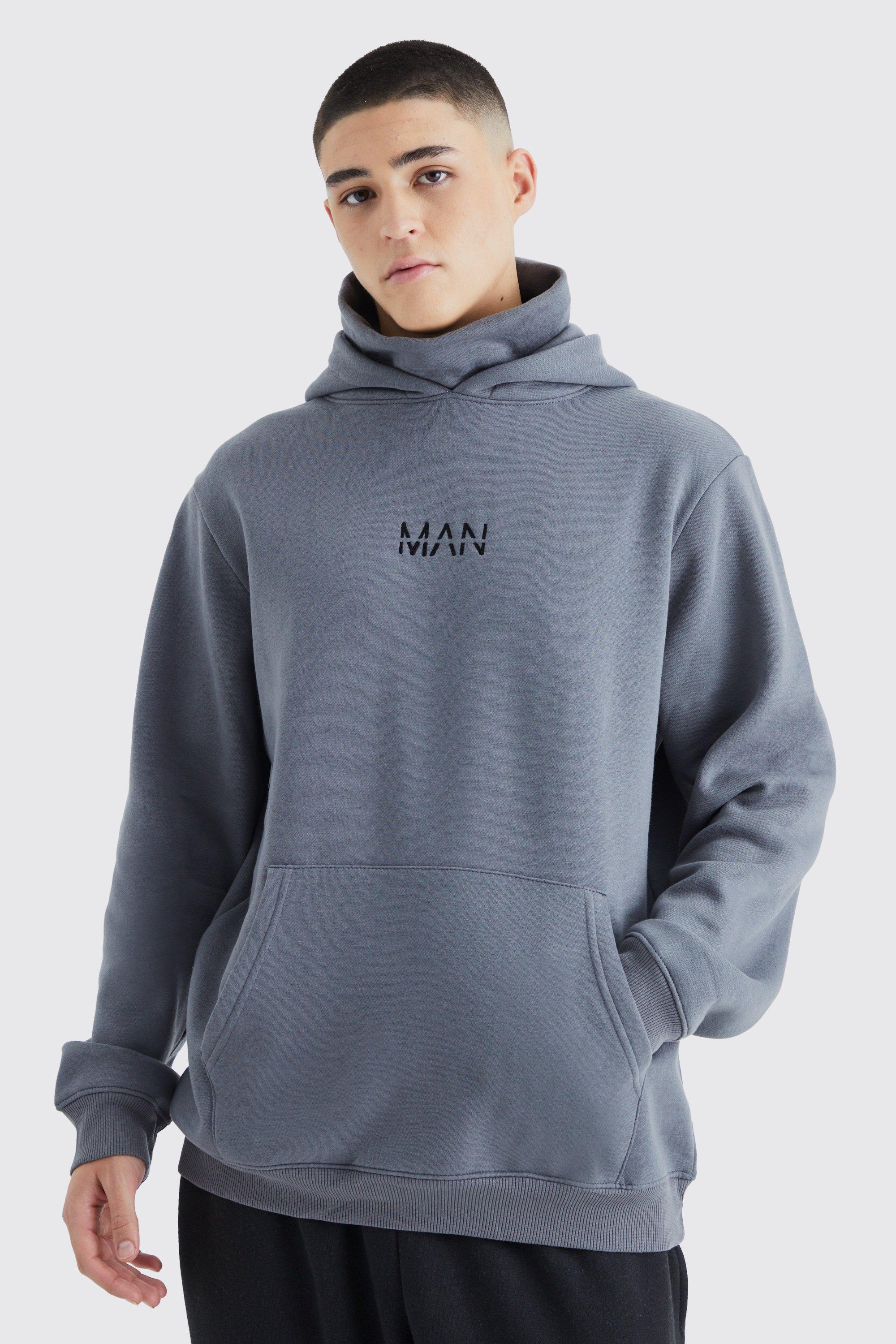 Man Official Jersey Hoodie With Snood boohooMAN USA