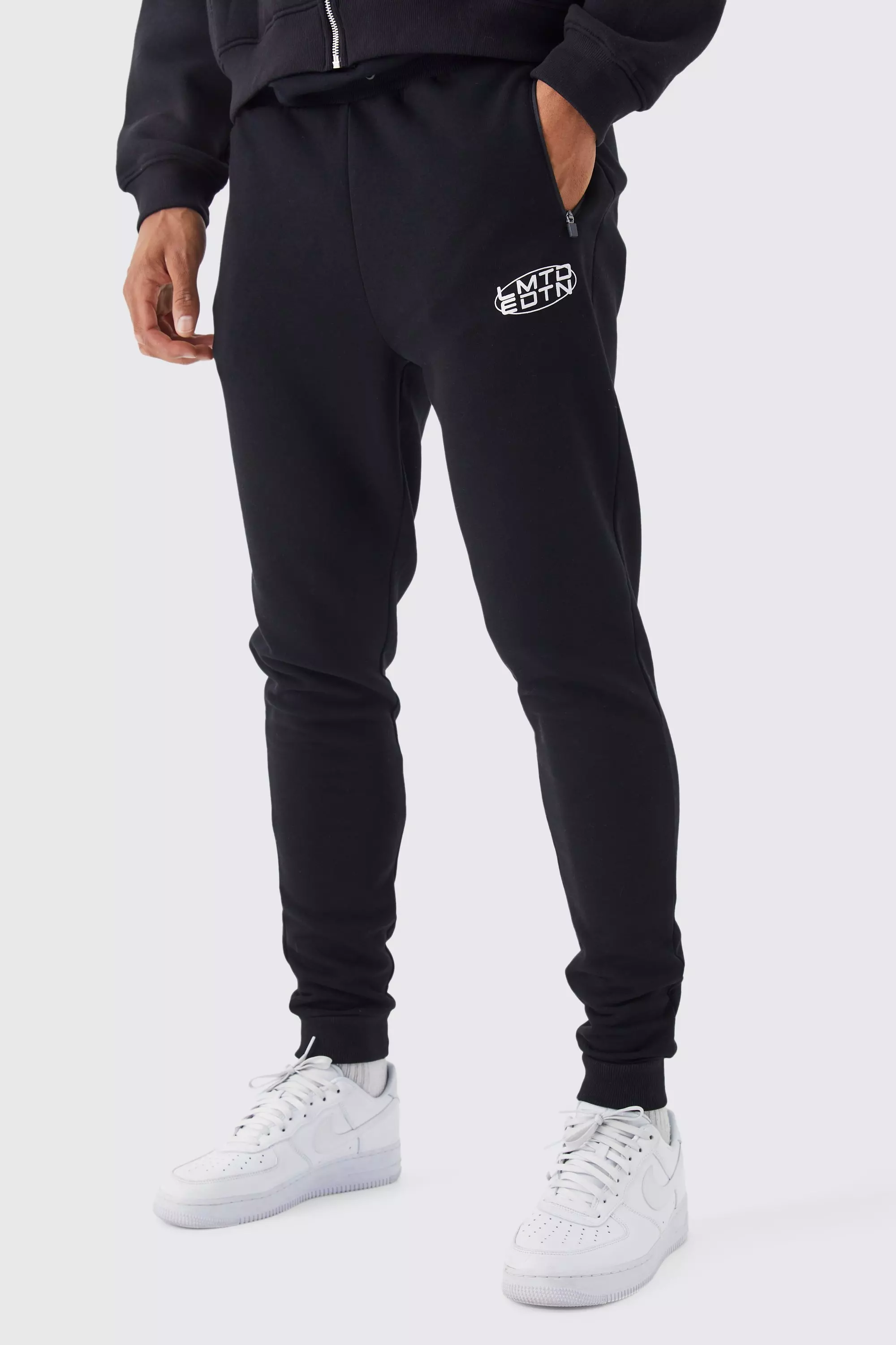 Tall Skinny Fit Limited Basic Sweatpants boohooMAN USA