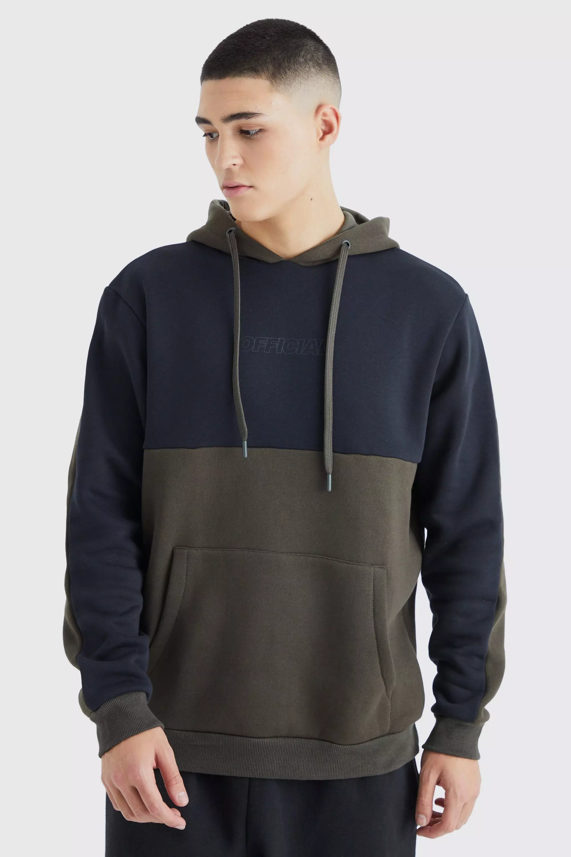 Multi Regular Fit Colour Block Official Hoodie alternative image