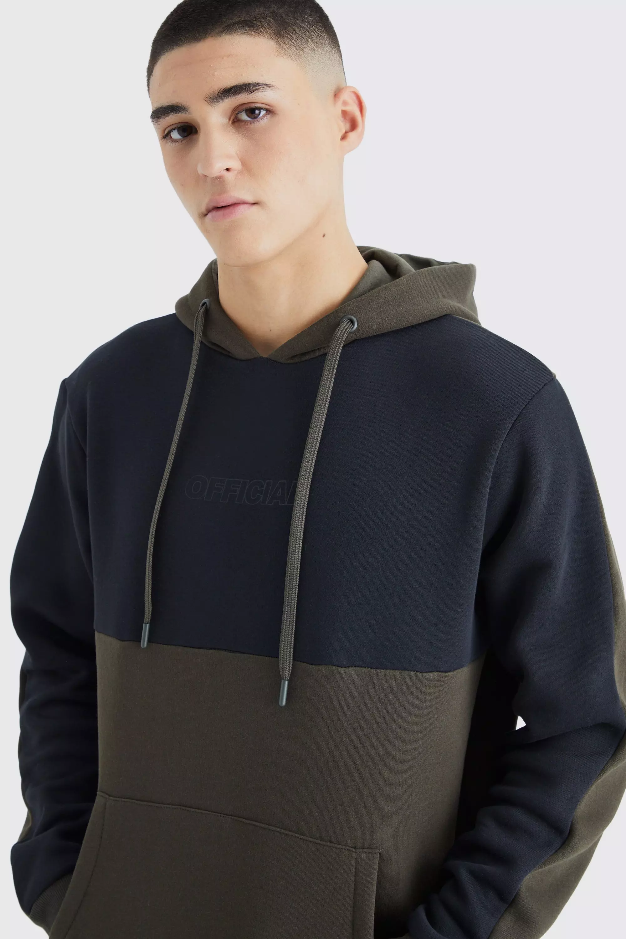 Multi Regular Fit Colour Block Official Hoodie alternative image
