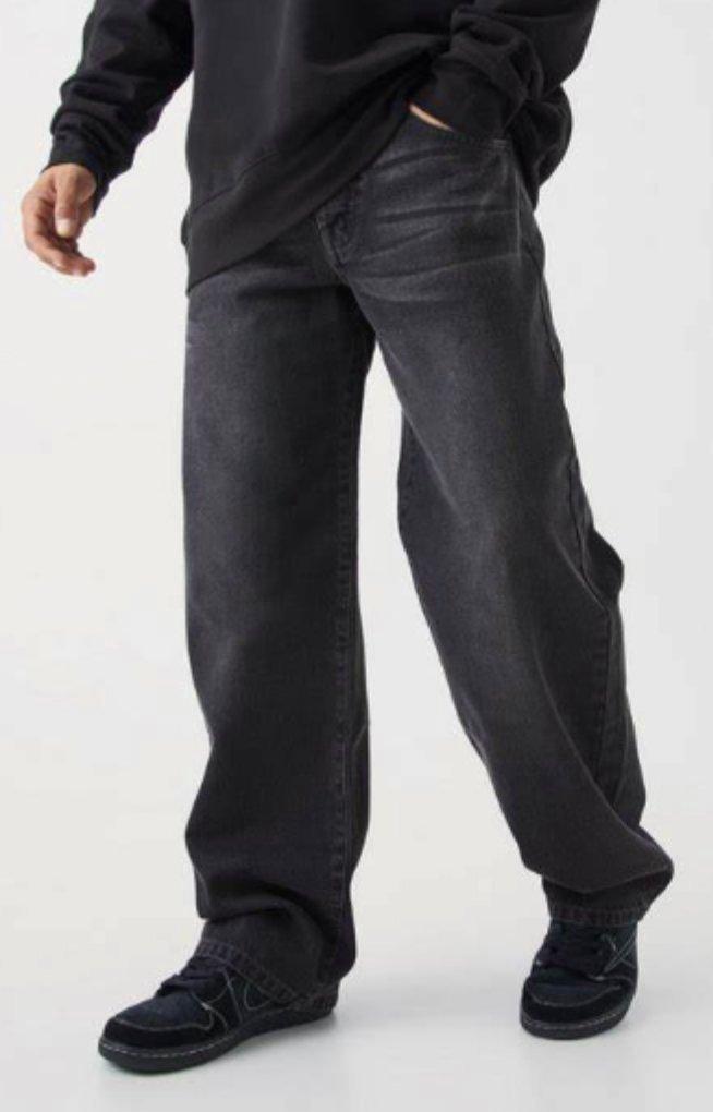 Loose Jeans - Black - Men