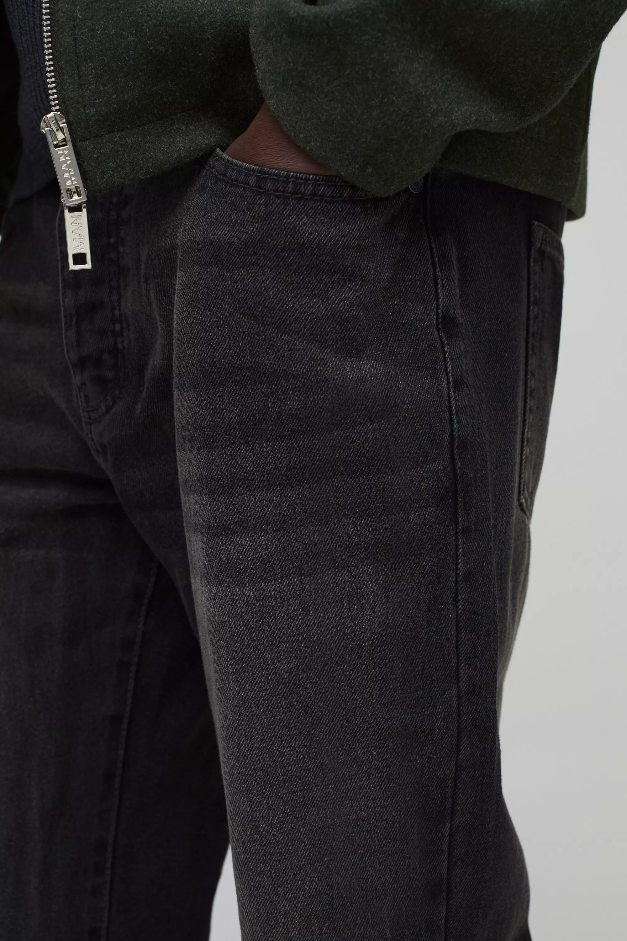 Relaxed Rigid Flare Jean | boohooMAN USA