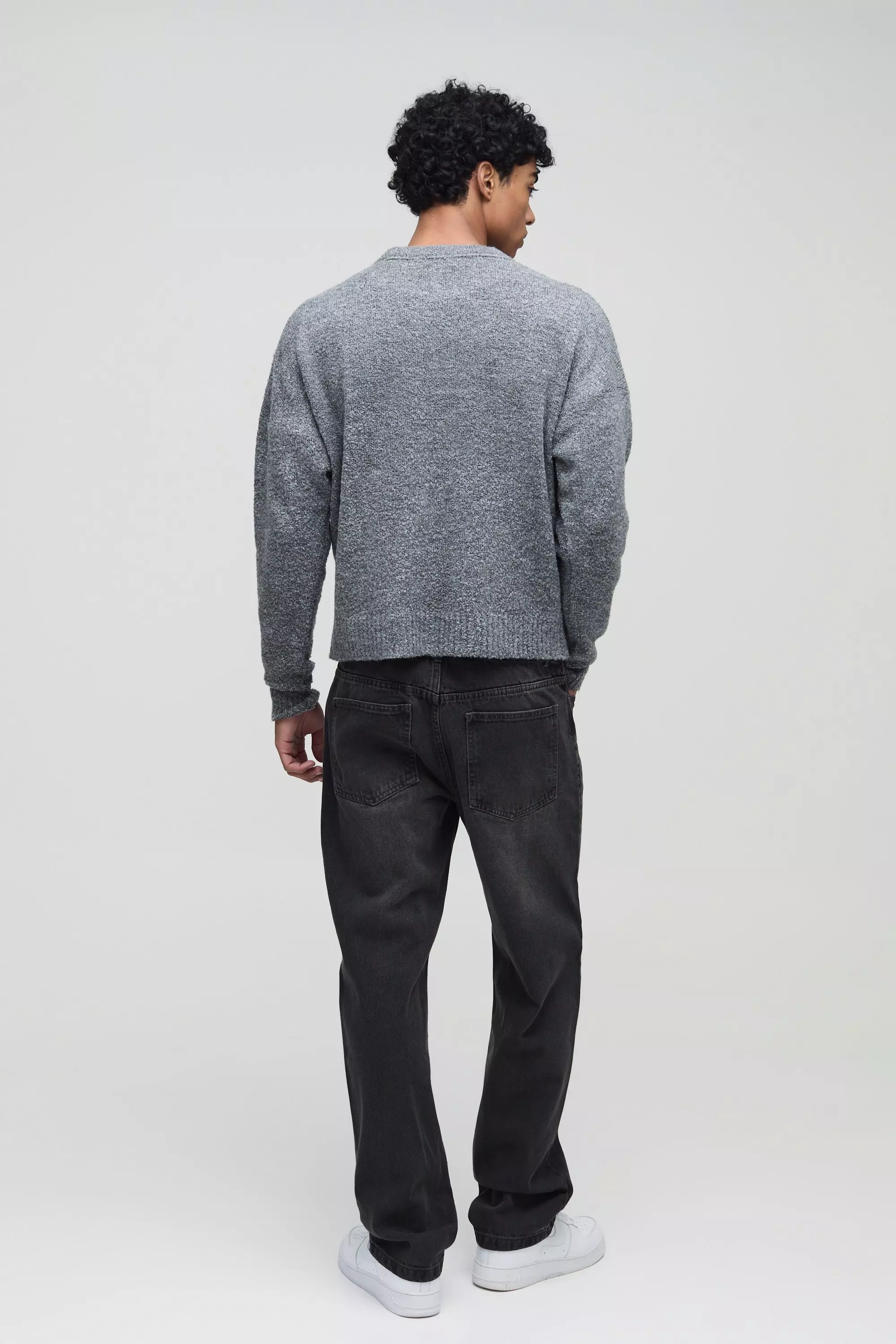 Relaxed Rigid Jeans | boohooMAN USA