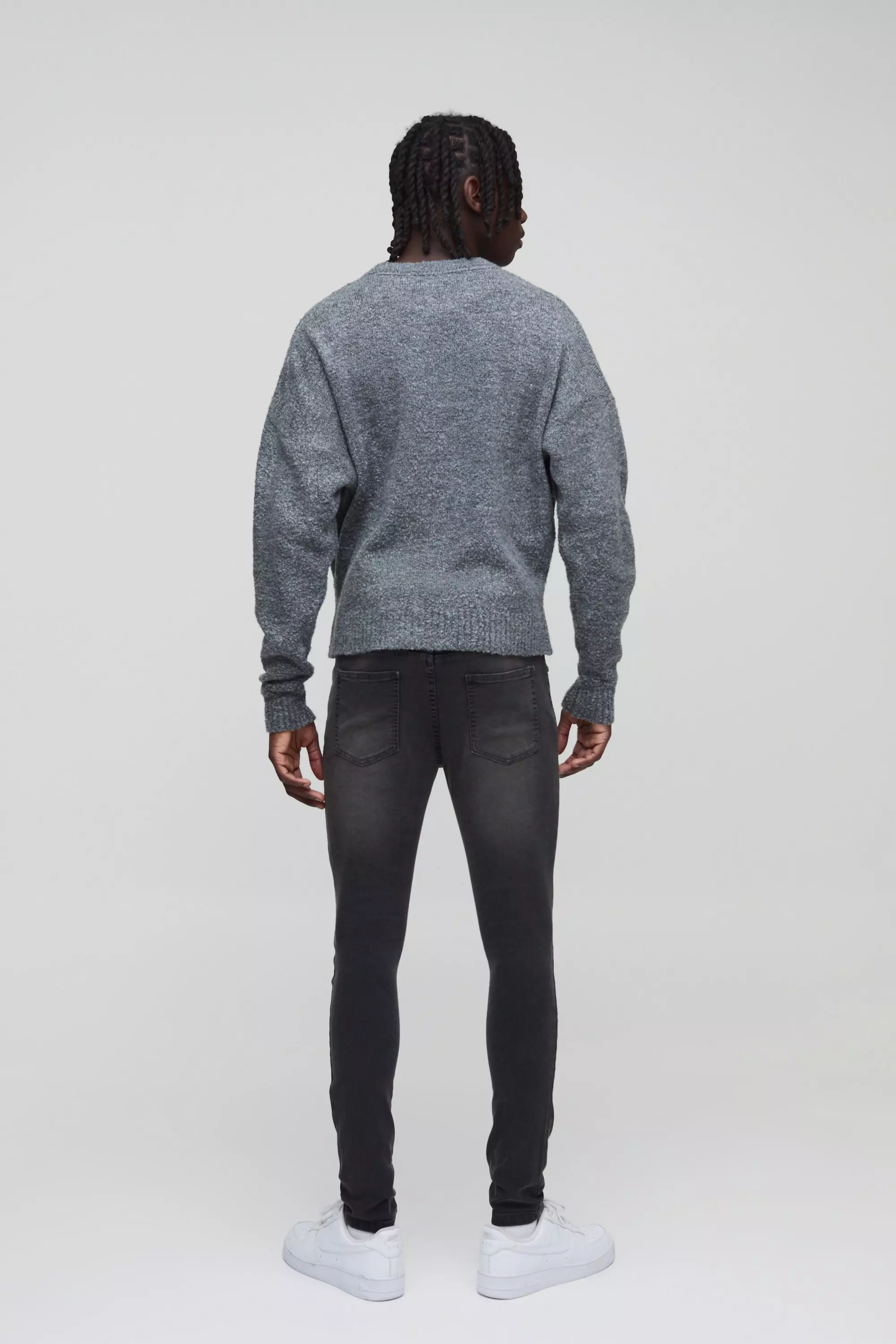 Super Skinny Stretch Washed Jeans | boohooMAN USA