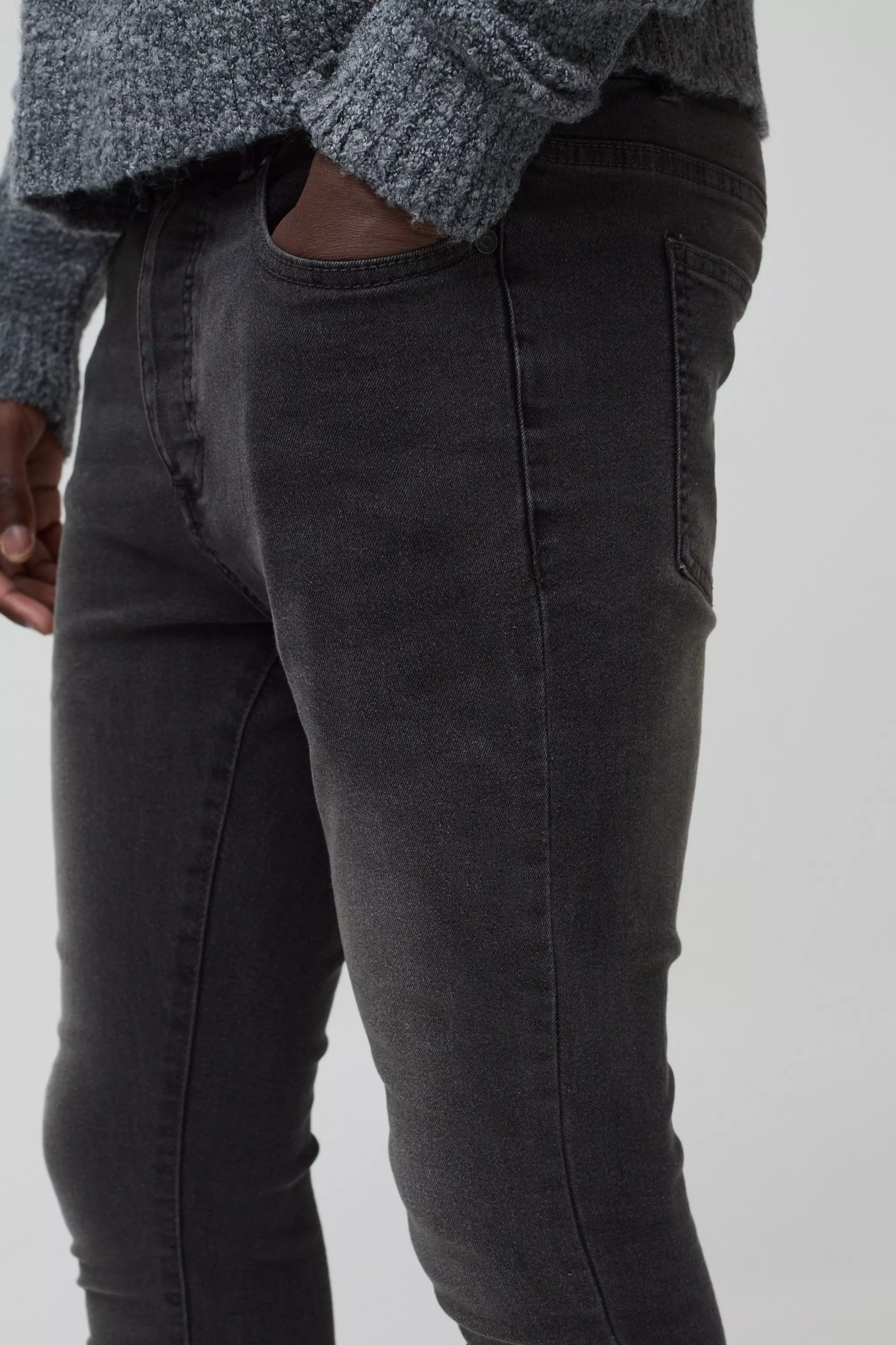 Super Skinny Stretch Jean | boohooMAN UK