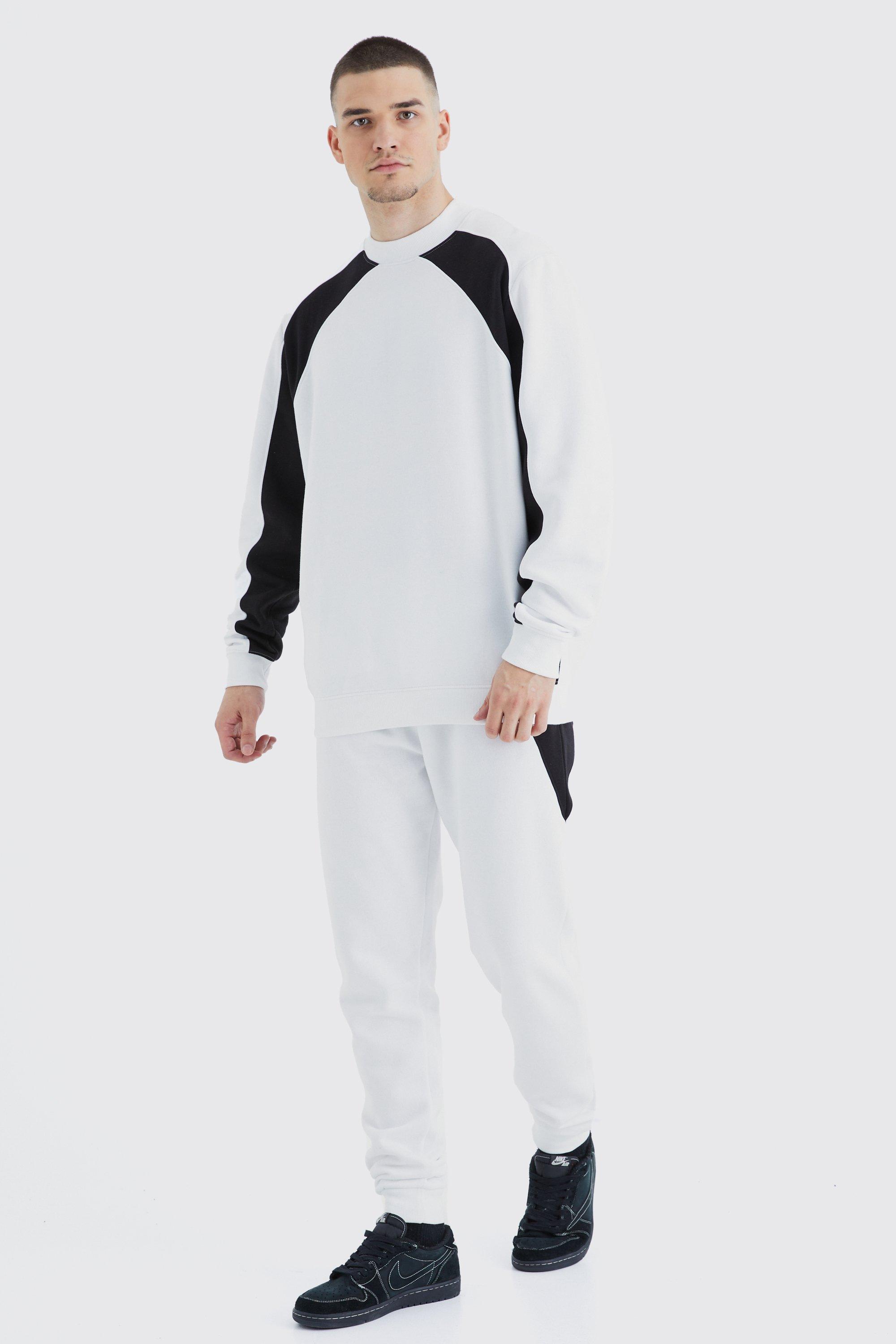 Boohooman sales white tracksuit