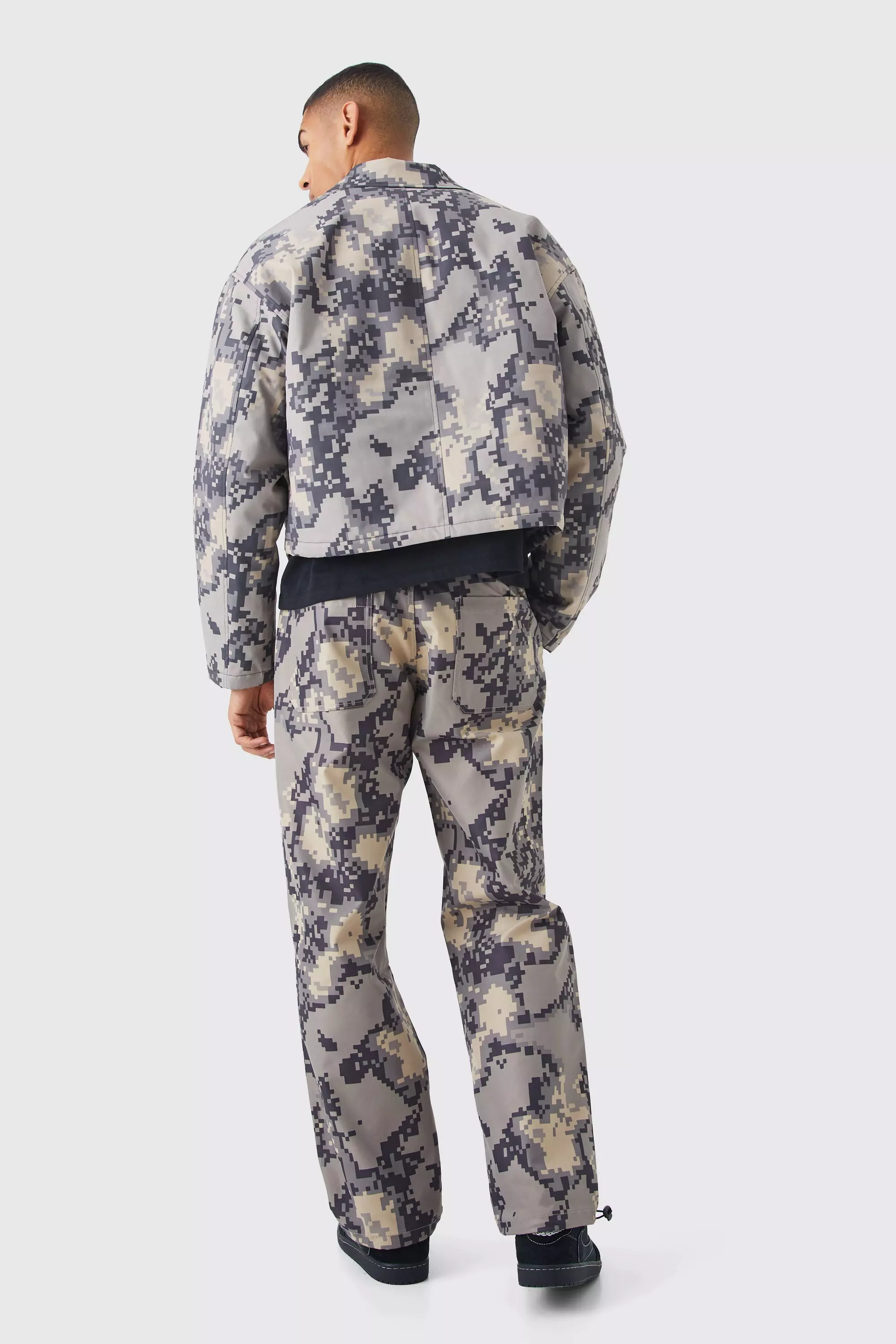 Lockere verpixelte Camouflage-Hose, Stone alternatives Bild