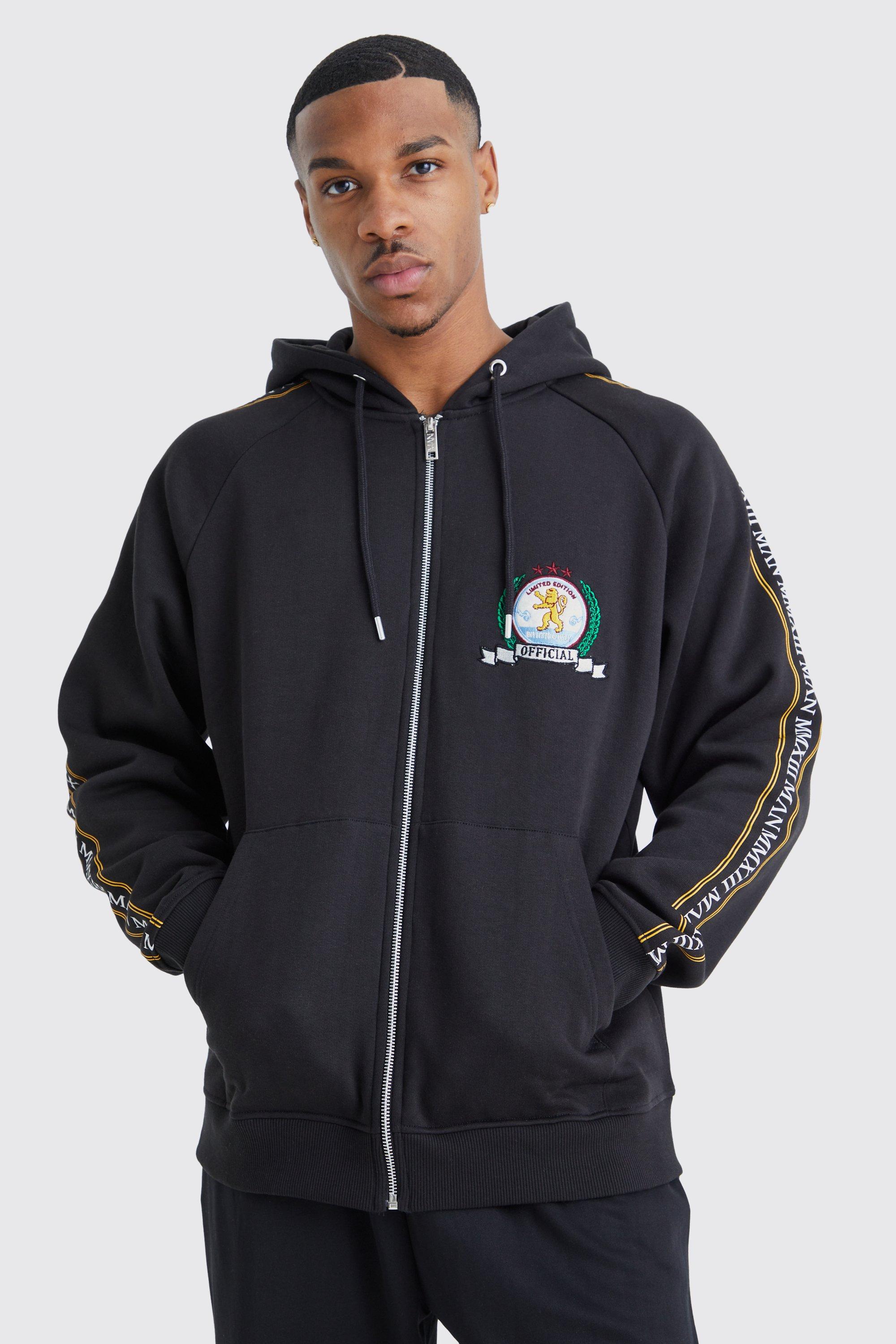 Boohooman zip 2025 up hoodie