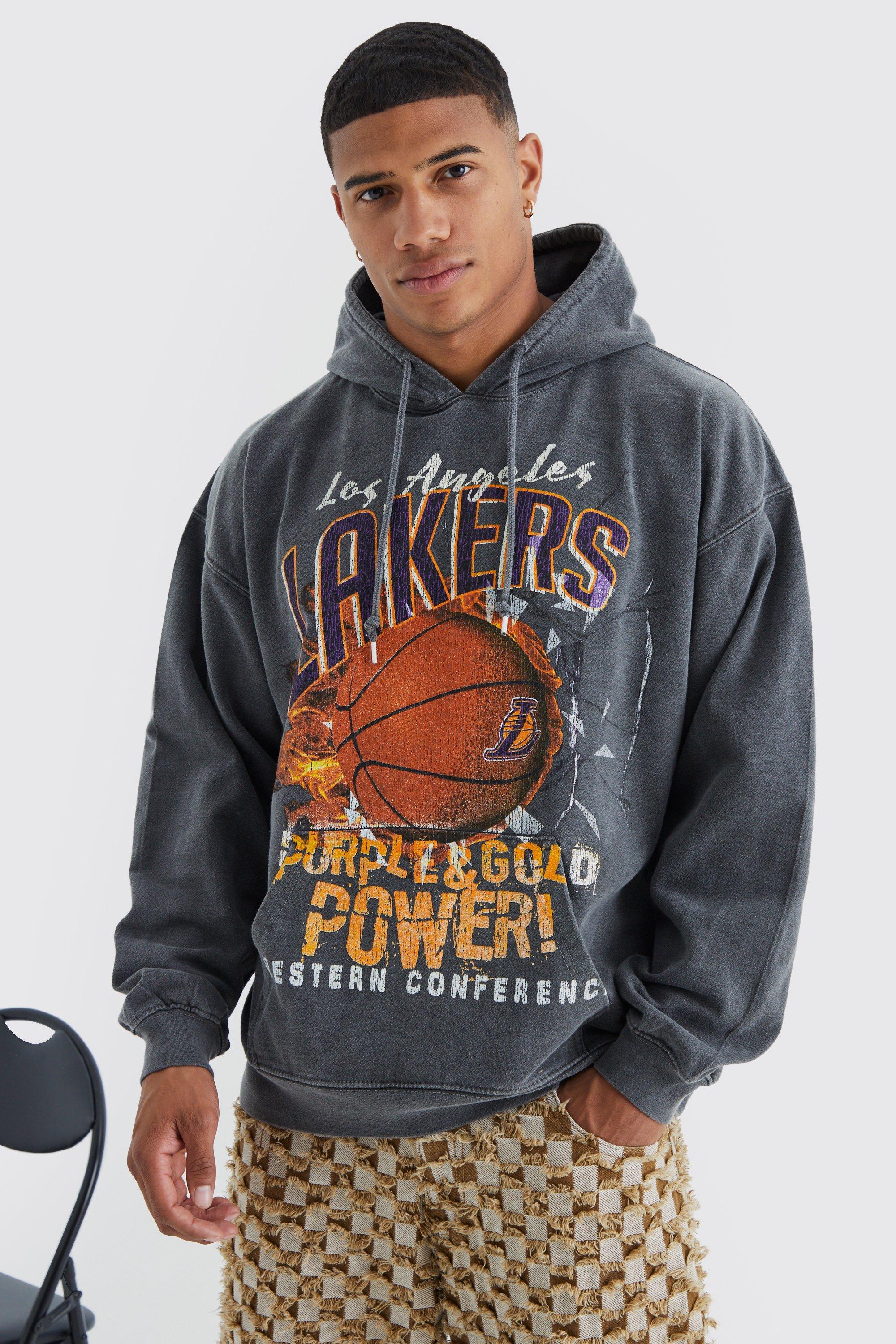 NBA LA Los Angeles Lakers Hoodie Sweatshirt Purple