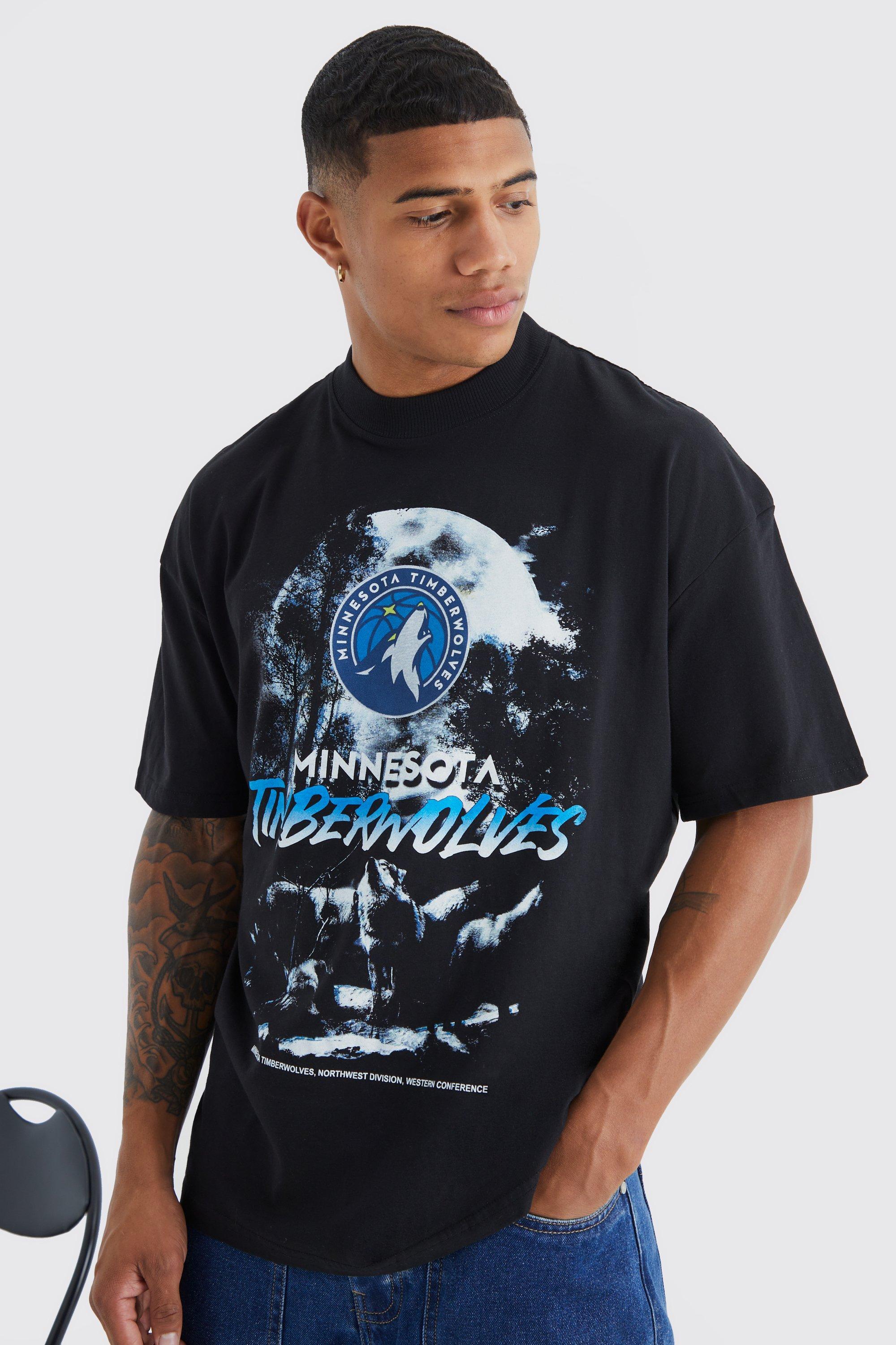 Minnesota Timberwolves NBA License T Shirt boohooMAN UK