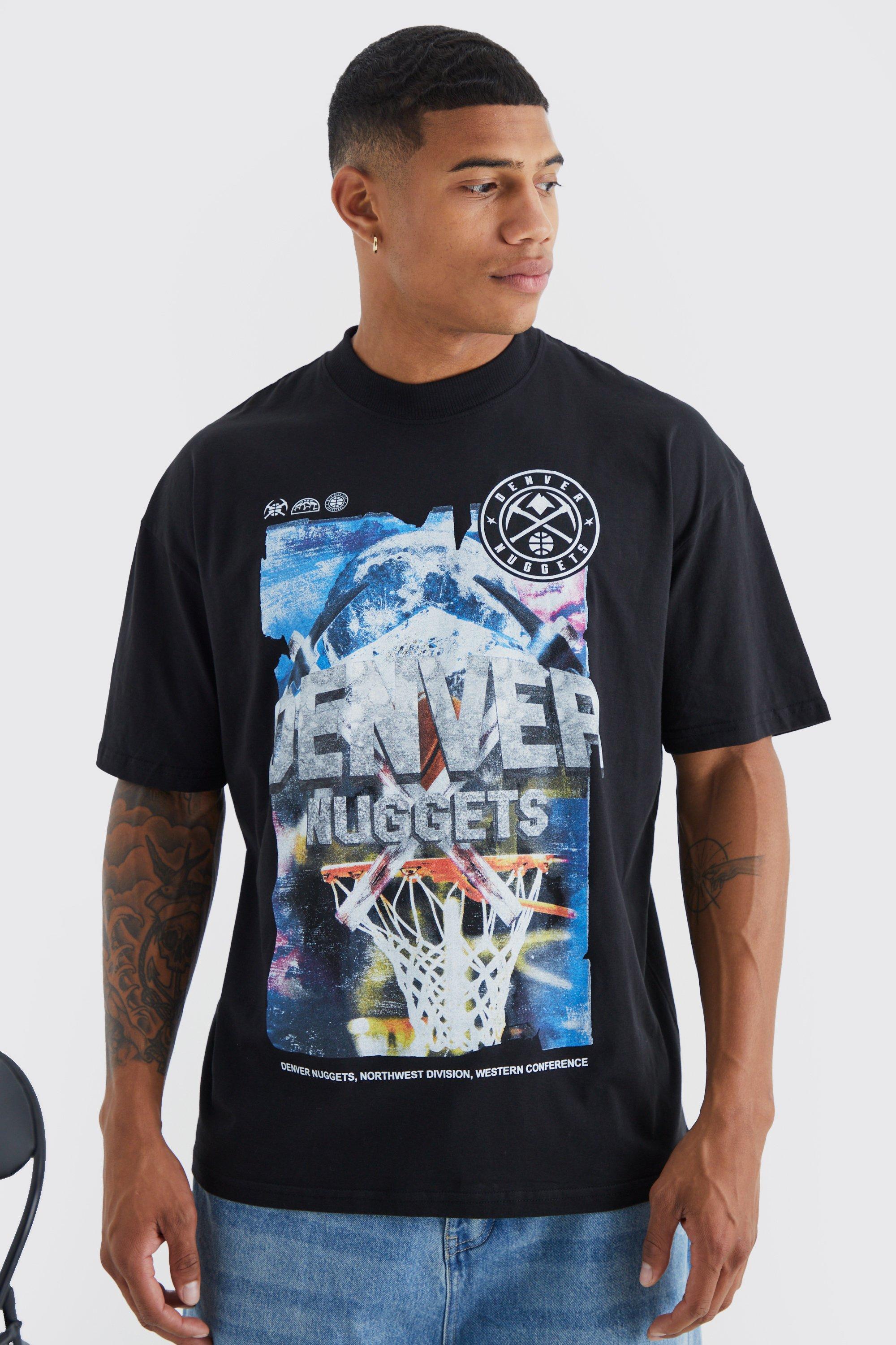 boohooMAN Mens Chicago Bulls NBA Acid Wash License T Shirt - Grey