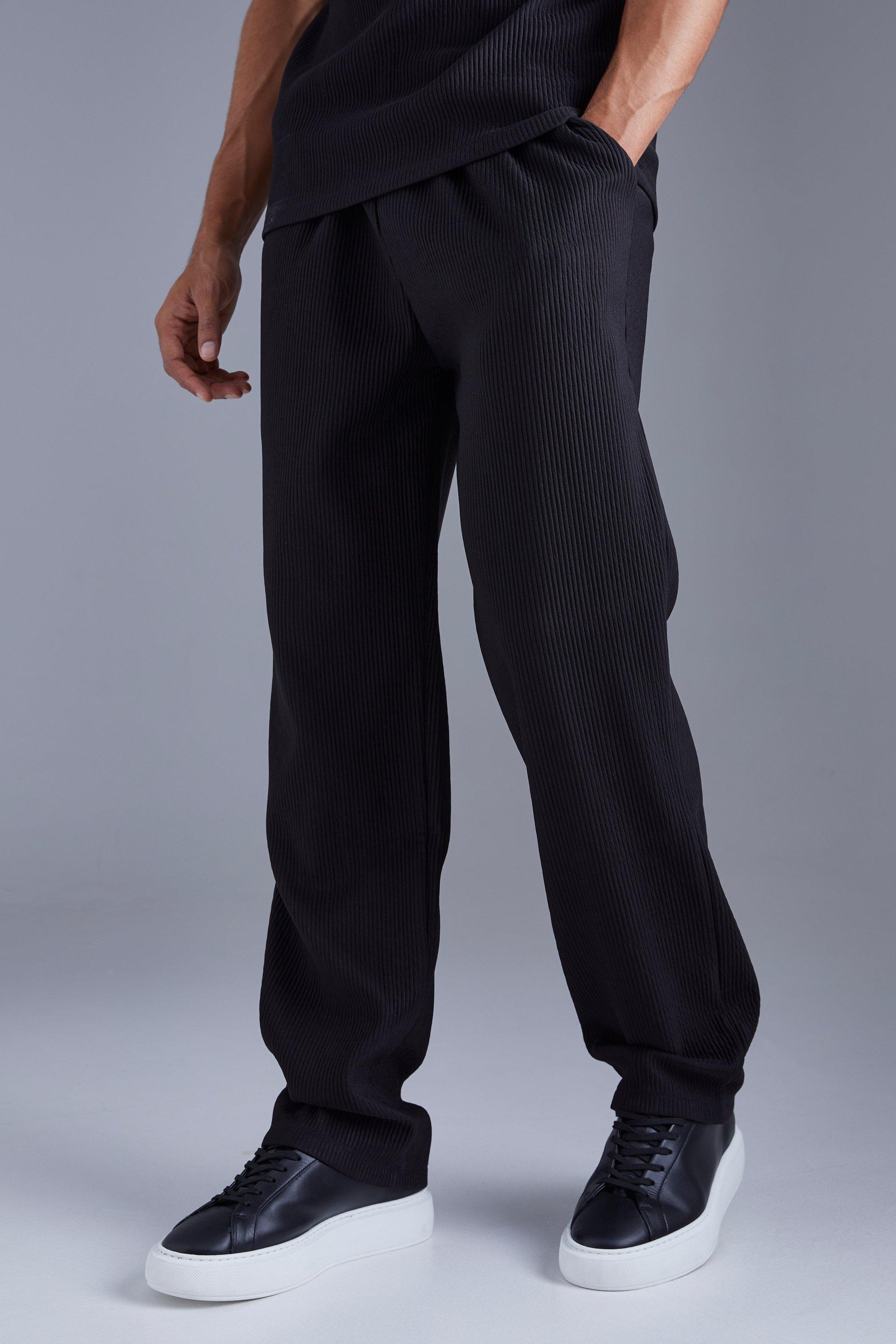 Pleated Straight Leg Trouser