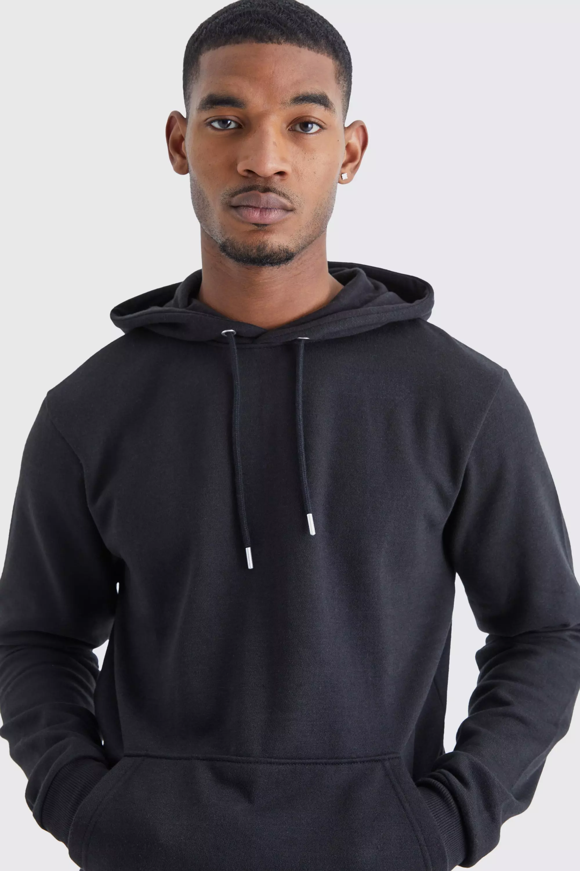 Tall Slim Fit Basic Hoodie boohooMAN UK