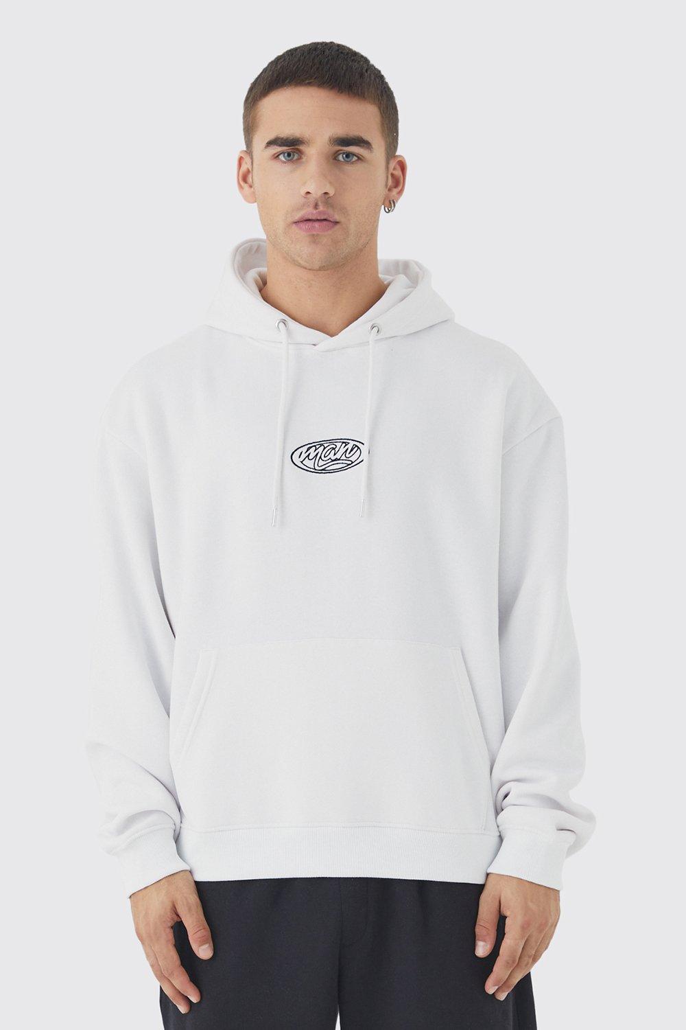 White boohooman clearance hoodie