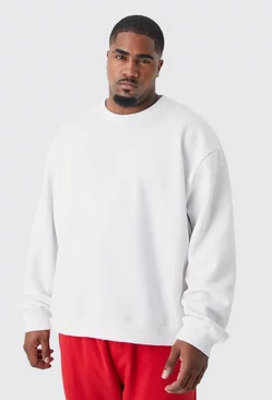 White Plus Boxy Sweatshirt