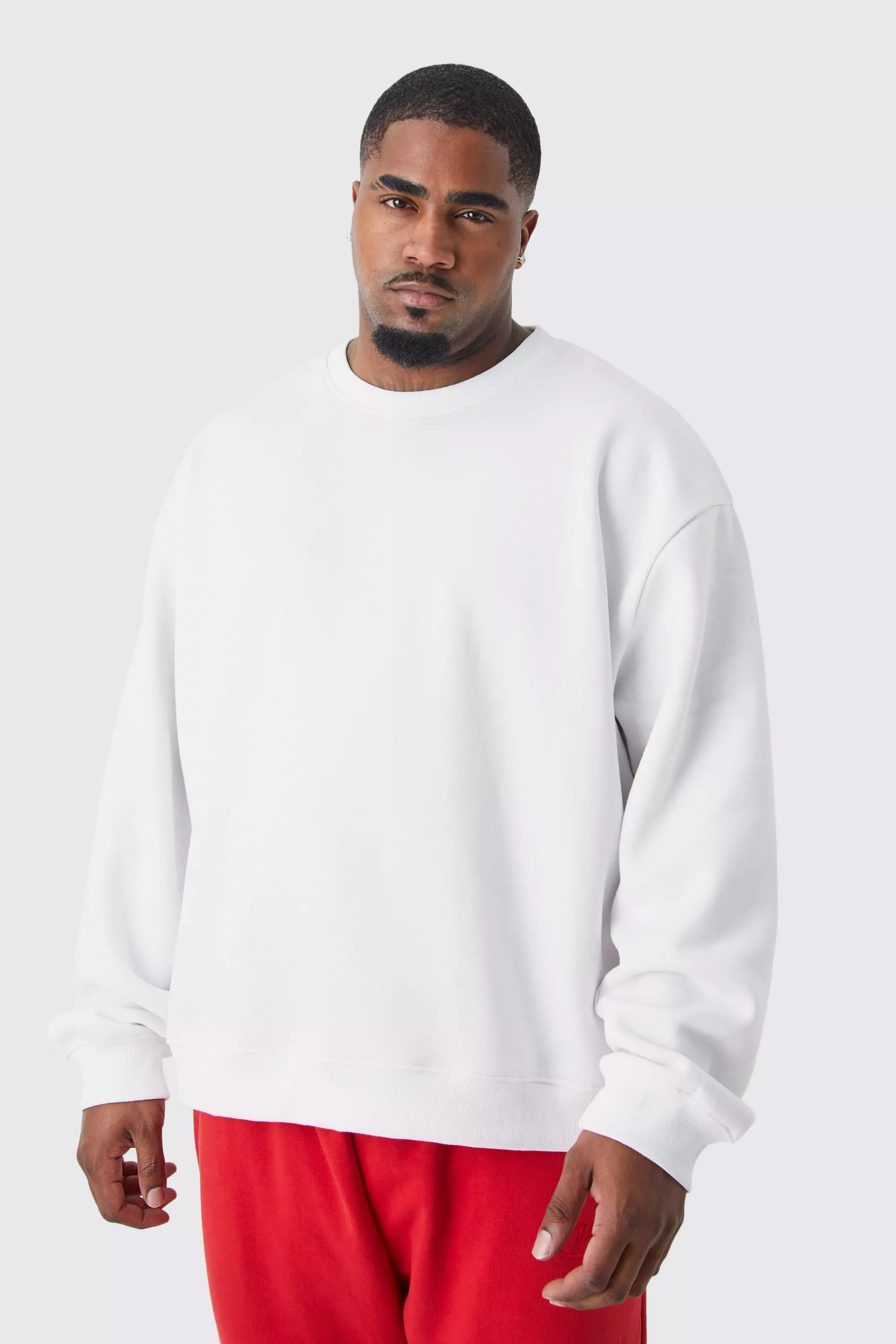 Plus Boxy Sweatshirt White
