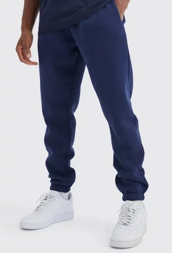 Navy Slim Fit Basic Sweatpants