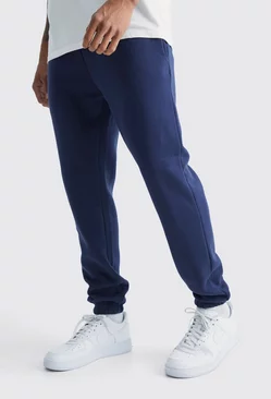 Navy Skinny Fit Basic Sweatpants