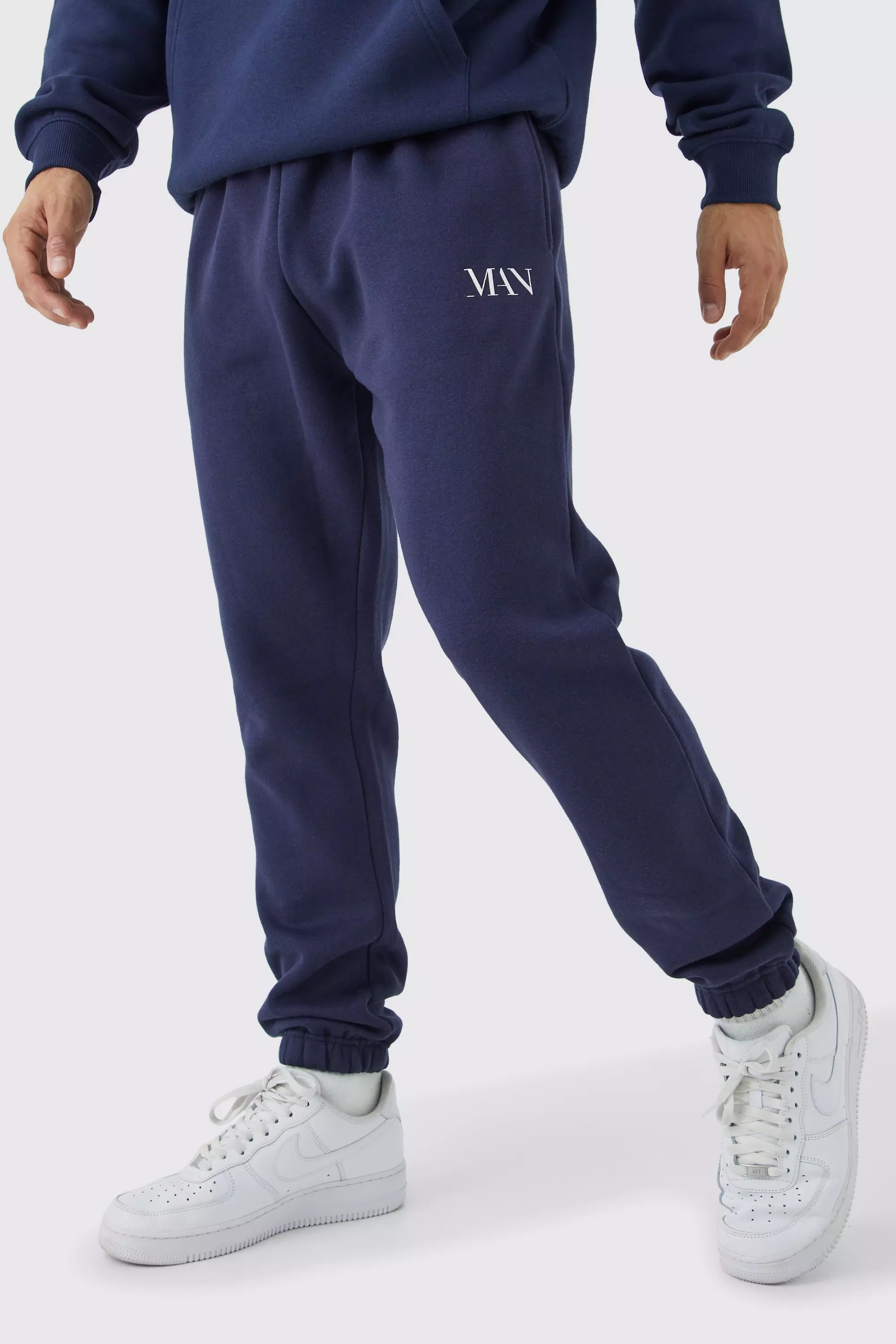 Navy Slim Fit Man Sweatpants